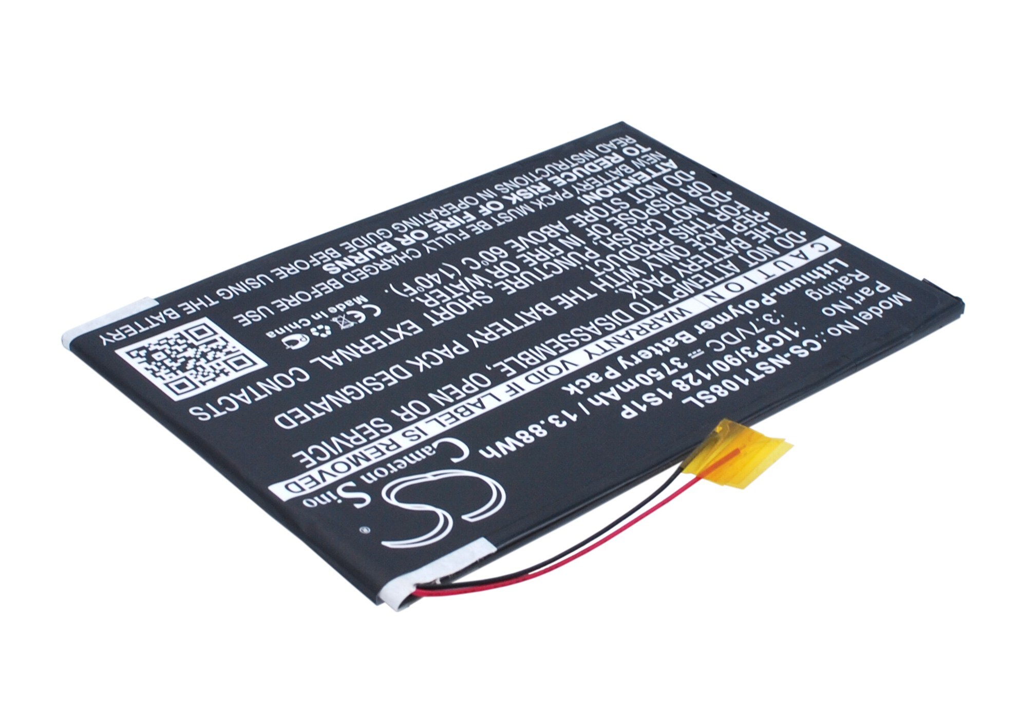 Batteri till Tablett för Nuvision Nuvision 10.1", TM1088C