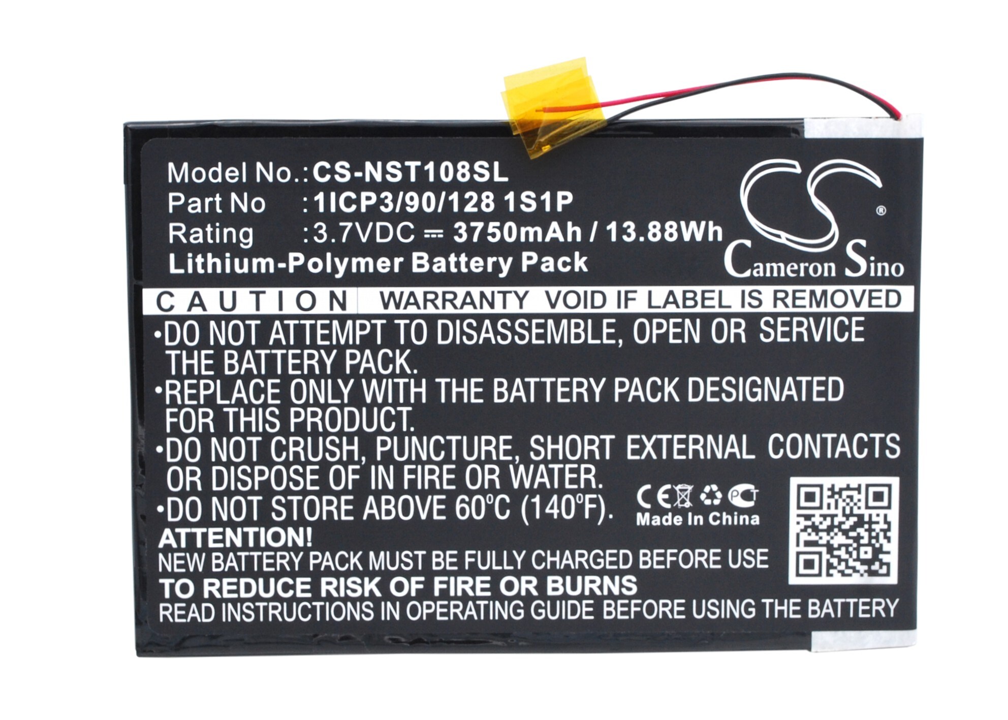 Batteri till Tablett för Nuvision Nuvision 10.1", TM1088C