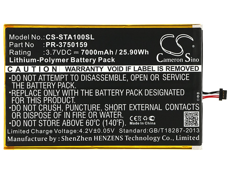 Batteri till Tablett för INSIGNIA Flex 10.1 NS-15AT10