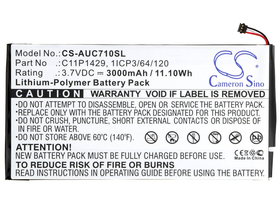 Batteri till Tablett för Asus Zenpad C7.0, Zenpad Z710C, Z710C-AI-BK m.fl.