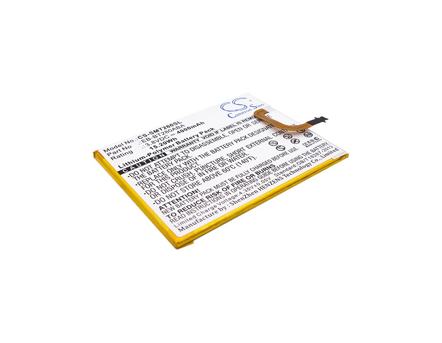 Batteri till Tablett för Samsung Galaxy Tab E 7.0 2016 4G LTE, SM-T280, SM-T285 m.fl.