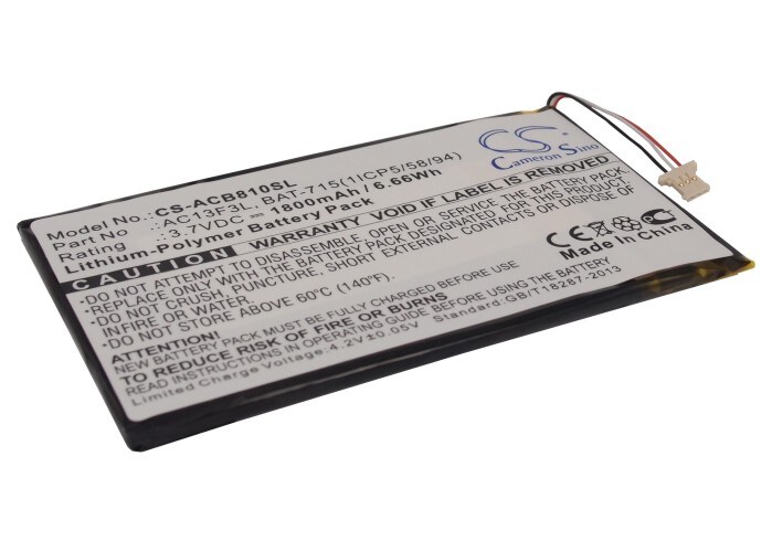 Batteri till Tablett för Acer B1-A71, Tab B1, Iconia B1-A71 m.fl.