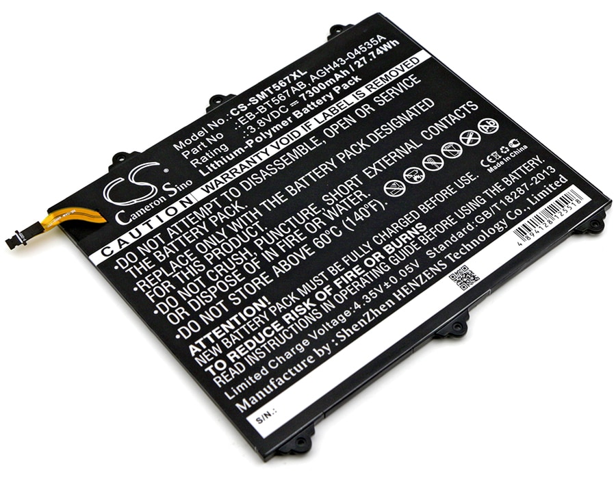 Batteri till Tablett för Samsung SM-T567, SM-T567V, Galaxy Tab E 9.6 XLTE m.fl.