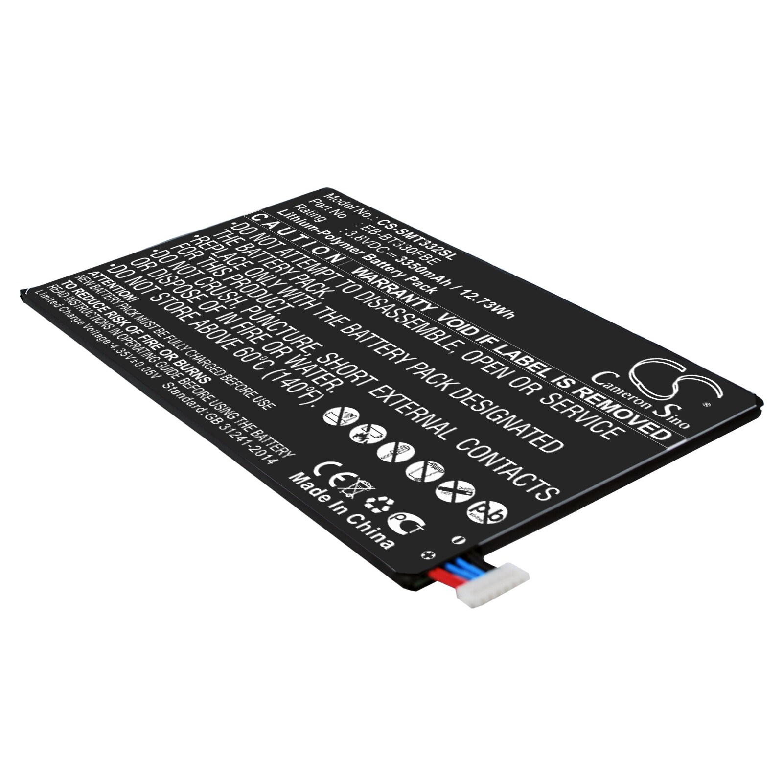Batteri till Tablett för Samsung SM-T331, Galaxy Tab4 8.0 3G, SM-T335 m.fl.