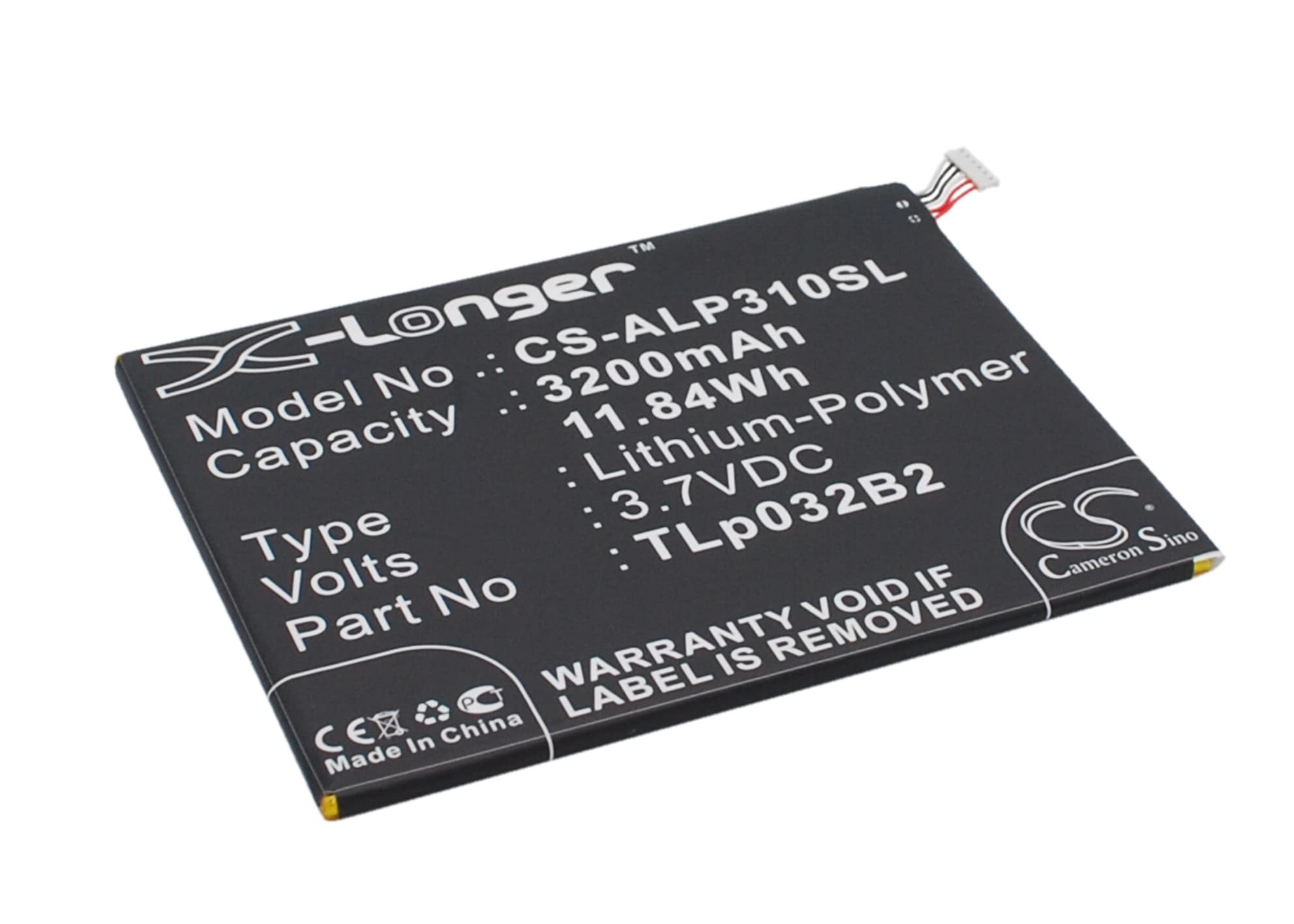 Batteri till Tablett för Alcatel One Touch POP 7, P310A, One Touch Pixi 8 m.fl.
