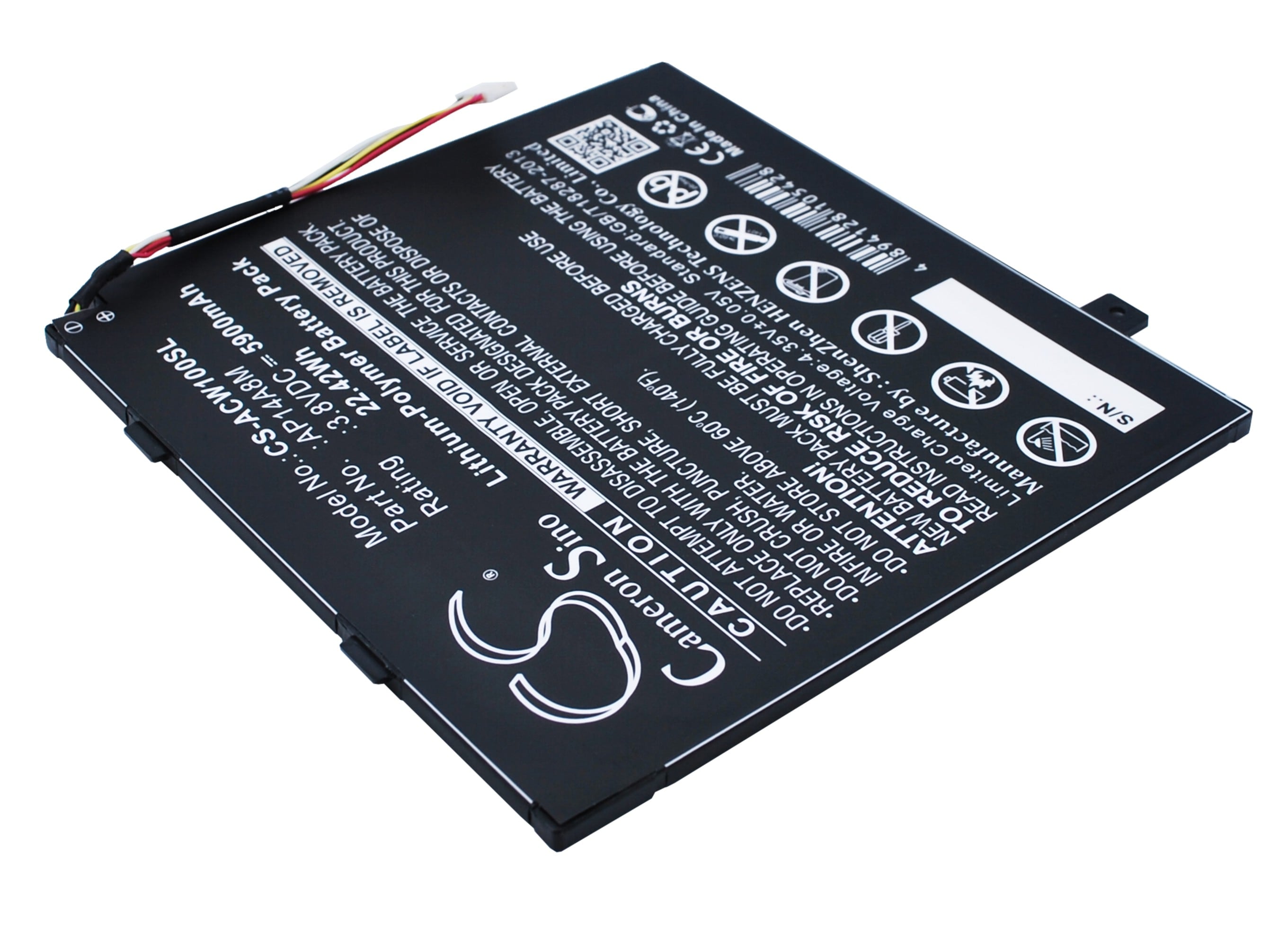 Batteri till Tablett för Acer Iconia Tab 10 A3-A20, A3-A20FHD, SW5-011 m.fl.