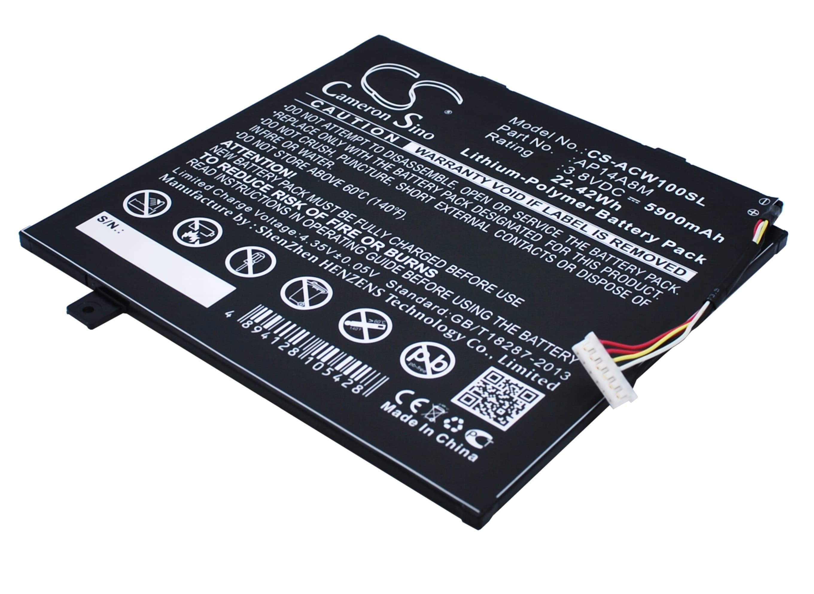 Batteri till Tablett för Acer Iconia Tab 10 A3-A20, A3-A20FHD, SW5-011 m.fl.