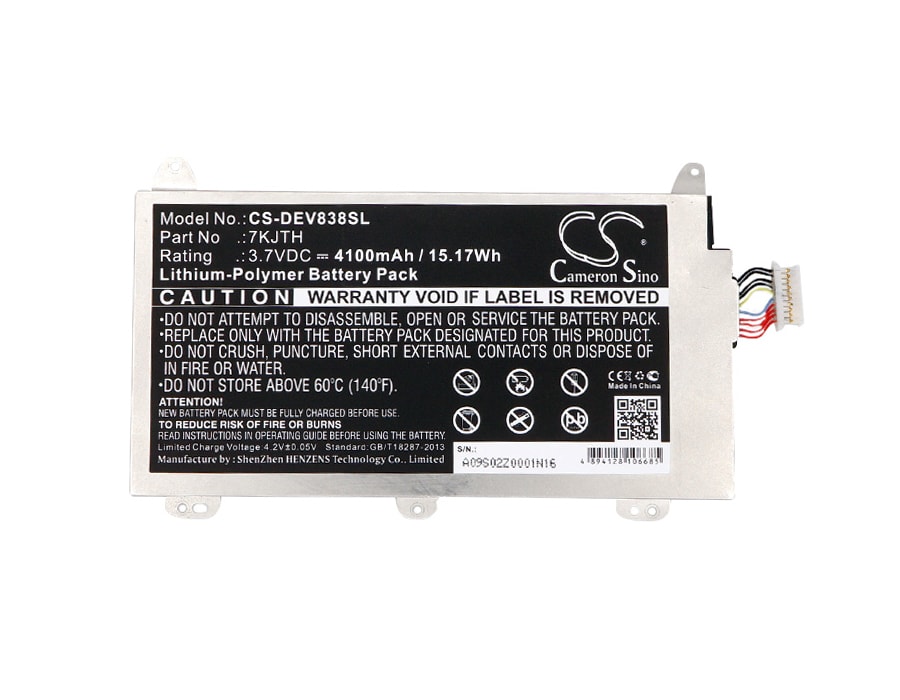 Batteri till Tablett för DELL Venue 8 Pro 3845, Venue 8 Pro (3845) Tablet