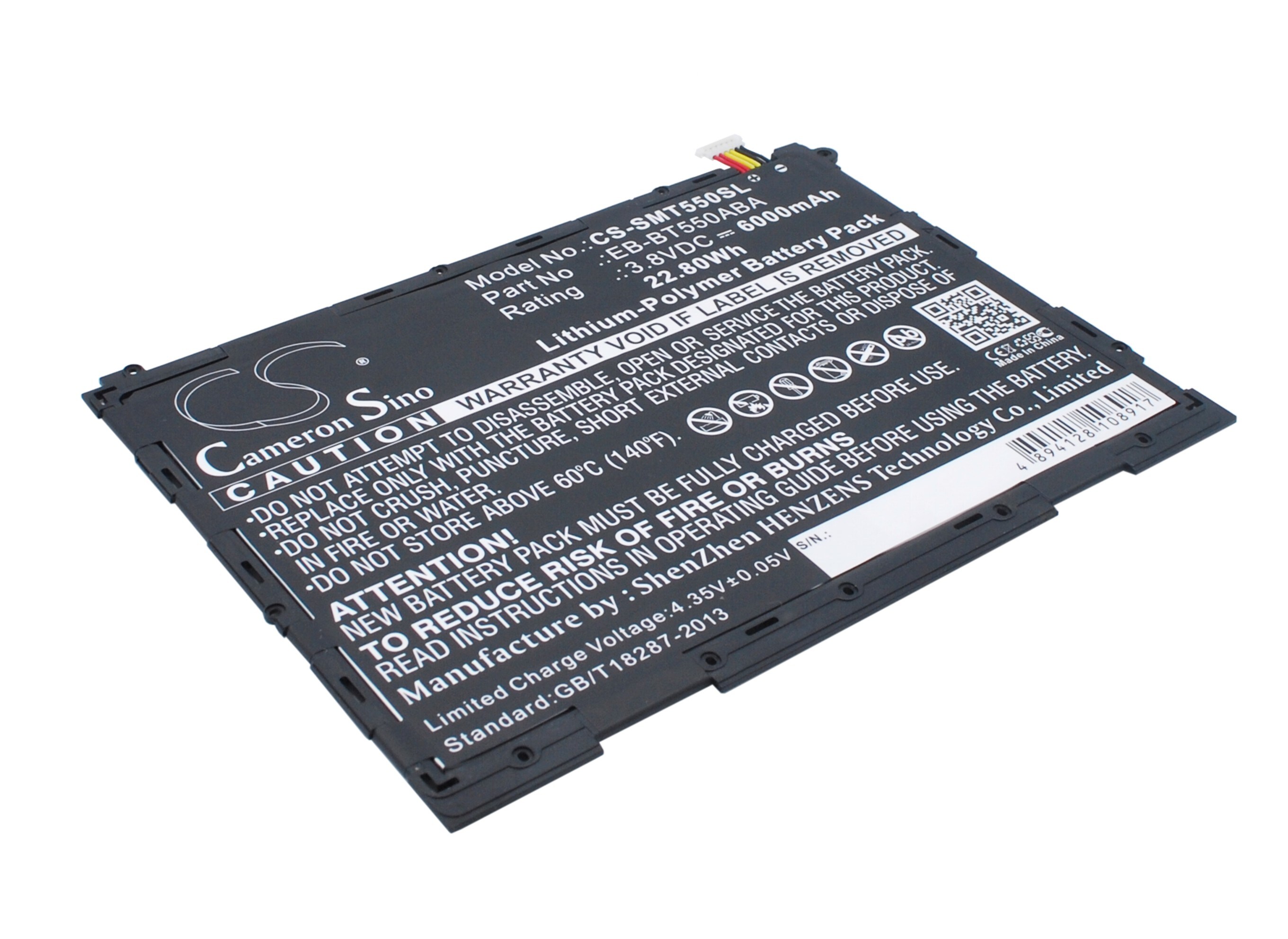 Batteri till Tablett för Samsung Galaxy Tab A 9.7, SM-T550, SM-P550 m.fl.
