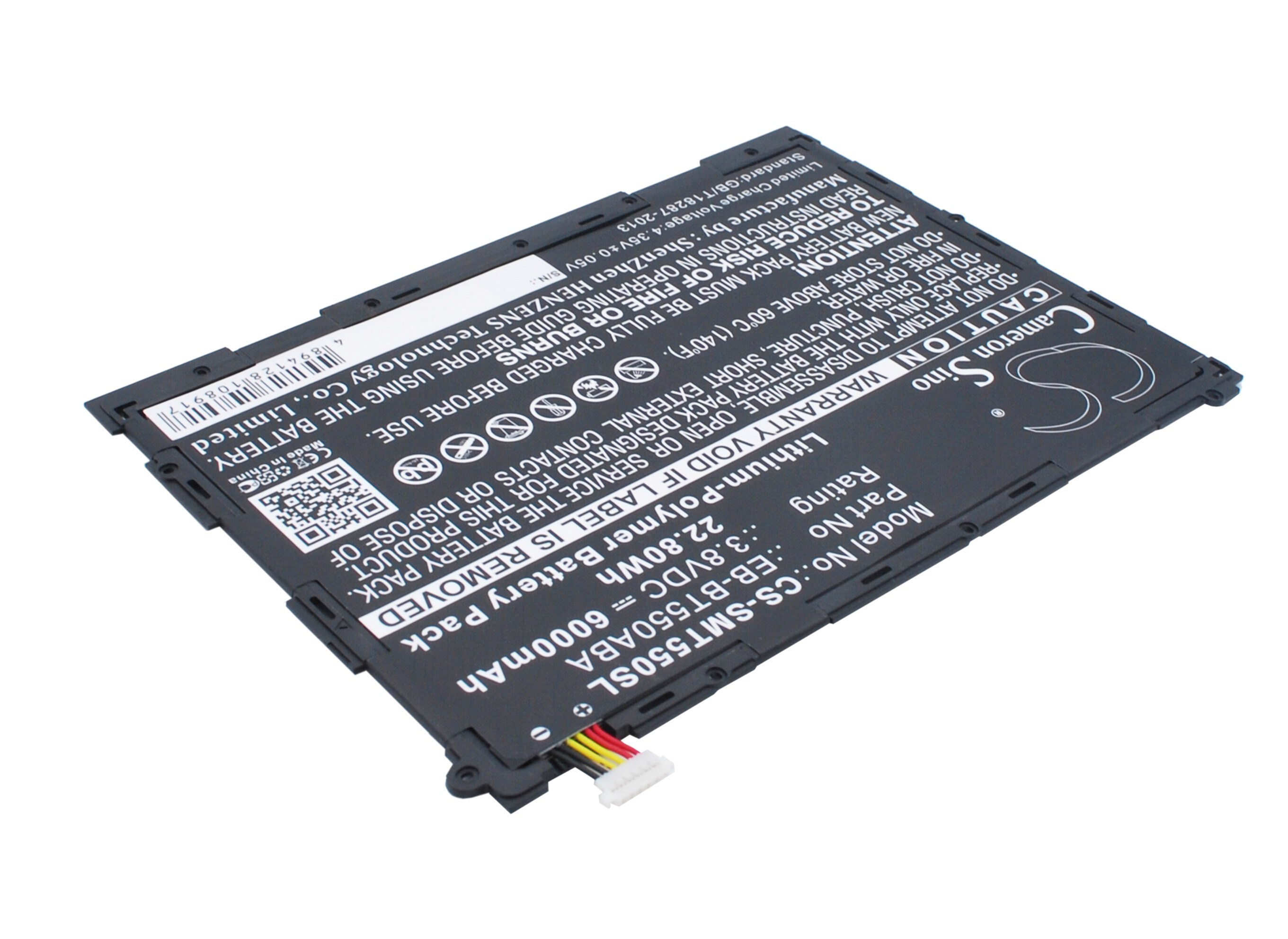 Batteri till Tablett för Samsung Galaxy Tab A 9.7, SM-T550, SM-P550 m.fl.