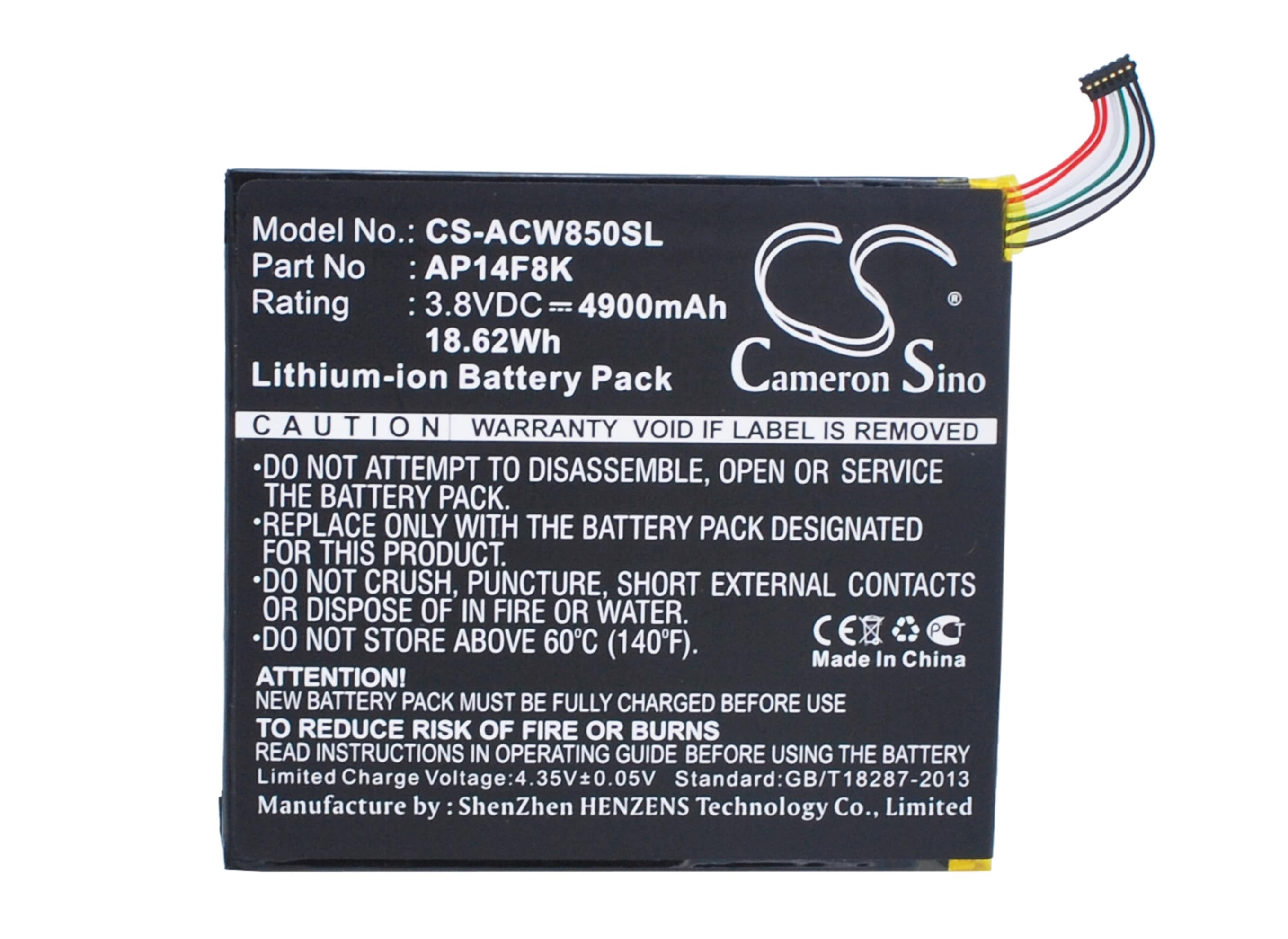 Batteri till Tablett för Acer Iconia Tab A1-850, Iconia Tab B1-810, Iconia Tab B1-820 m.fl.