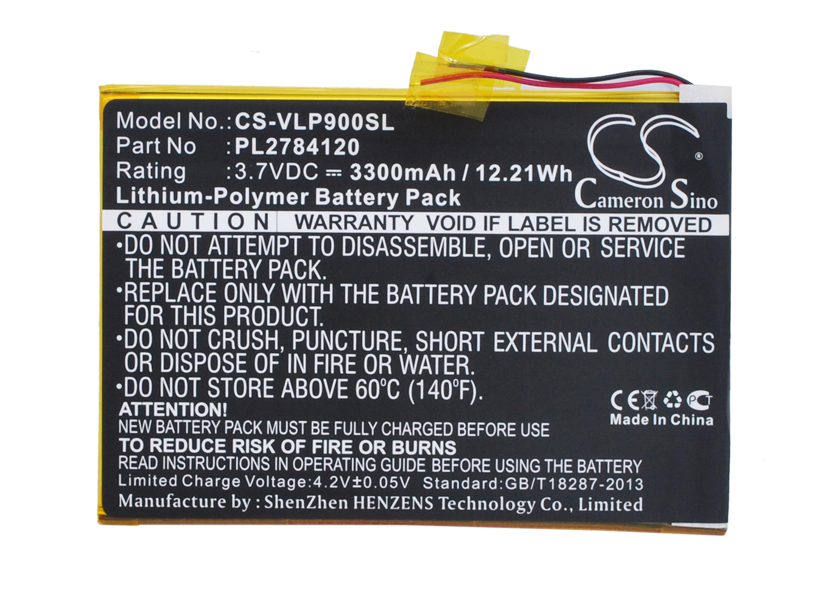 Batteri till Tablett för Visual Land Prestige Elite 9Q 9", ME-9Q