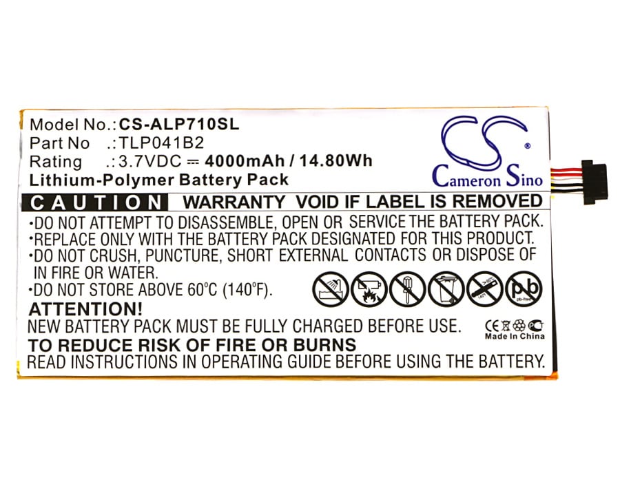 Batteri till Tablett för Alcatel OneTouch EVO 7 HD, E710
