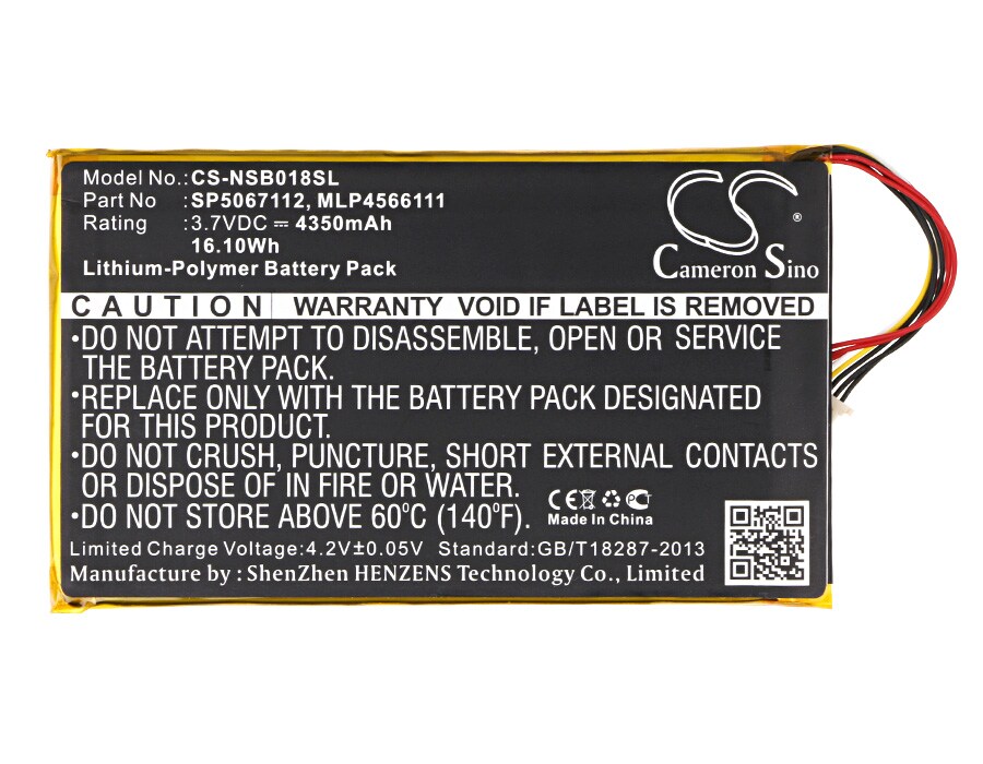 Batteri till Tablett för Fuhu Nabi DreamTab HD8, DMTAB IN08A