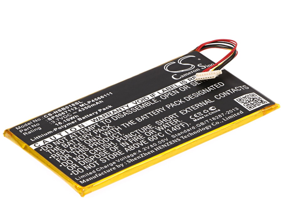 Batteri till Tablett för Fuhu Nabi DreamTab HD8, DMTAB IN08A