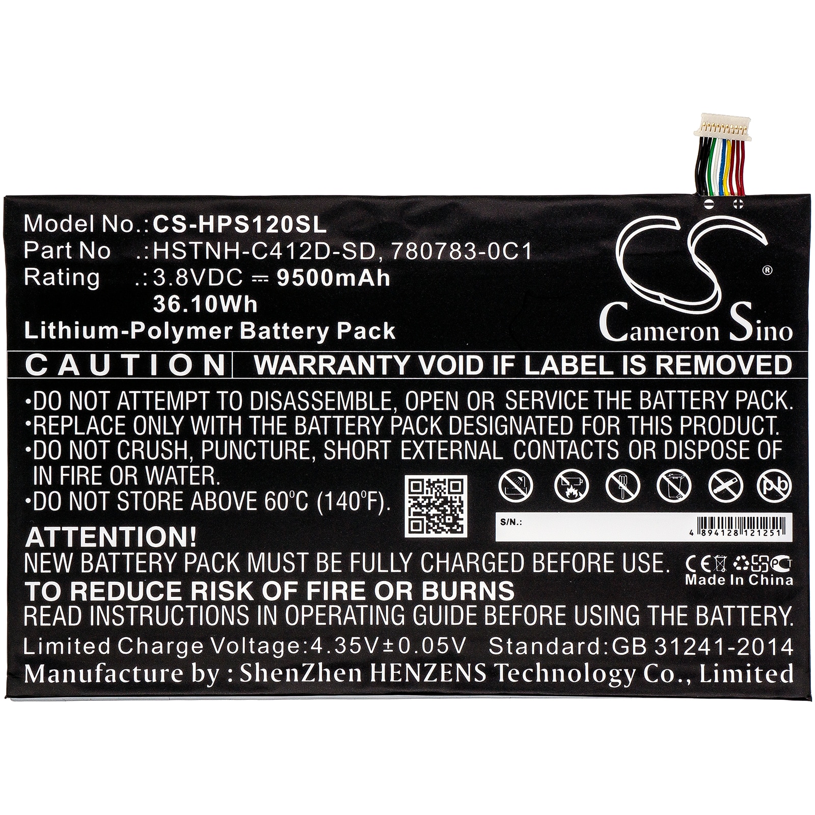 Batteri till Tablett för HP Pro Slate 12, K7X87AA, K7X87AA#ABA m.fl.