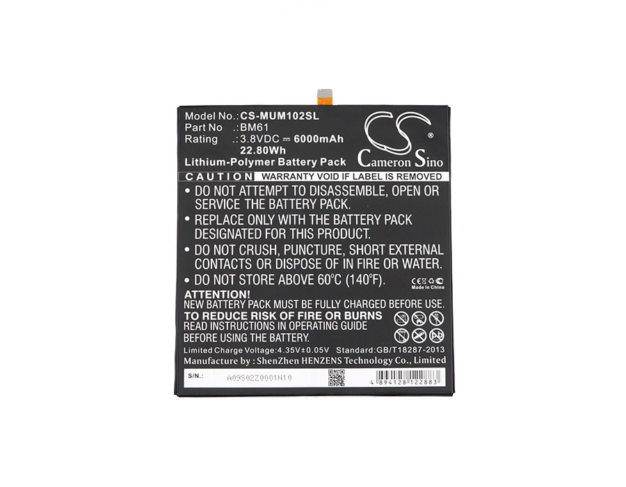 Batteri till Tablett för Xiaomi Mi Pad 2, GD4250, A2015716