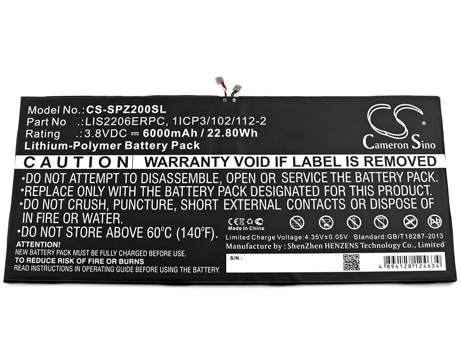 Batteri till Tablett för Sony Xperia Tablet Z2, Xperia Tablet Z2 TD-LTE, SOT21 m.fl.