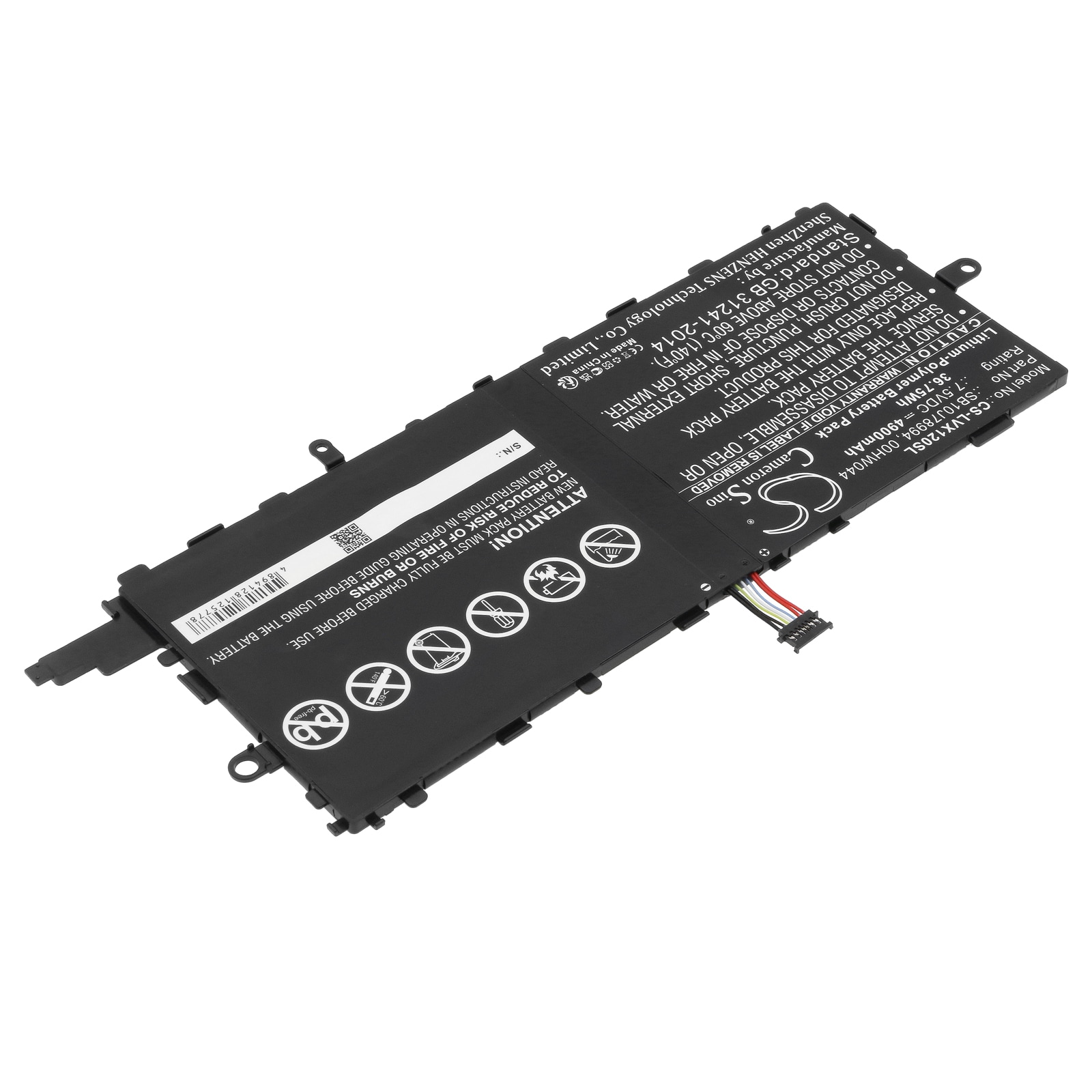 Batteri till Tablett för Lenovo ThinkPad X1 Tablet, X1 Tablet (20GGA00K00) m.fl.
