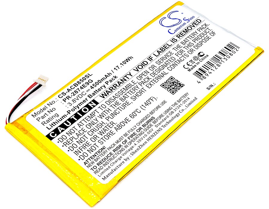 Batteri till Tablett för Acer Iconia One 8 B1-850, A6001, B1-850-K35X