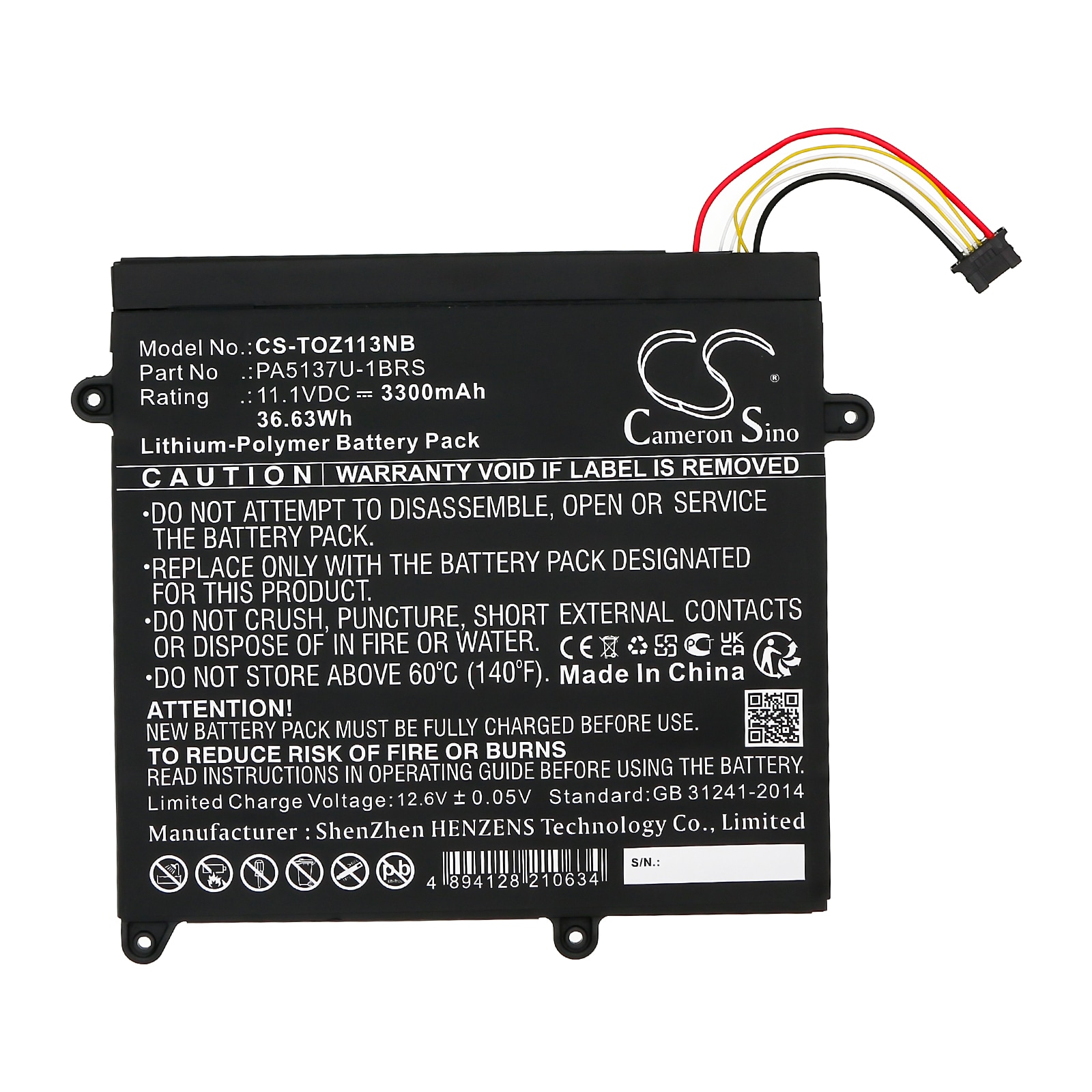 Batteri till Tablett för Toshiba Portege Z10T-A, Portege Z10T-A-102 m.fl.