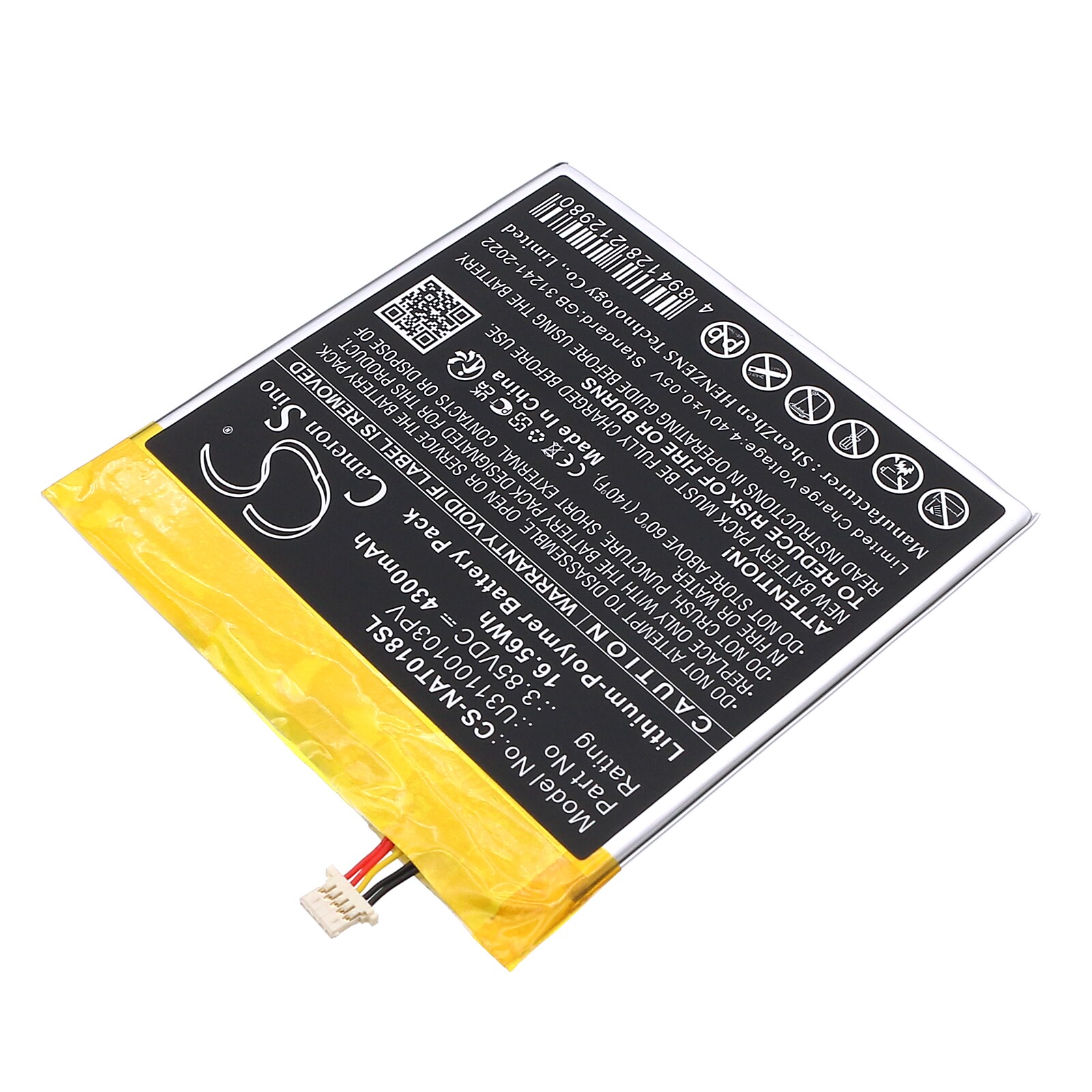 Batteri till Tablett för Onn 100044018G, 100044018p, 8" Kids