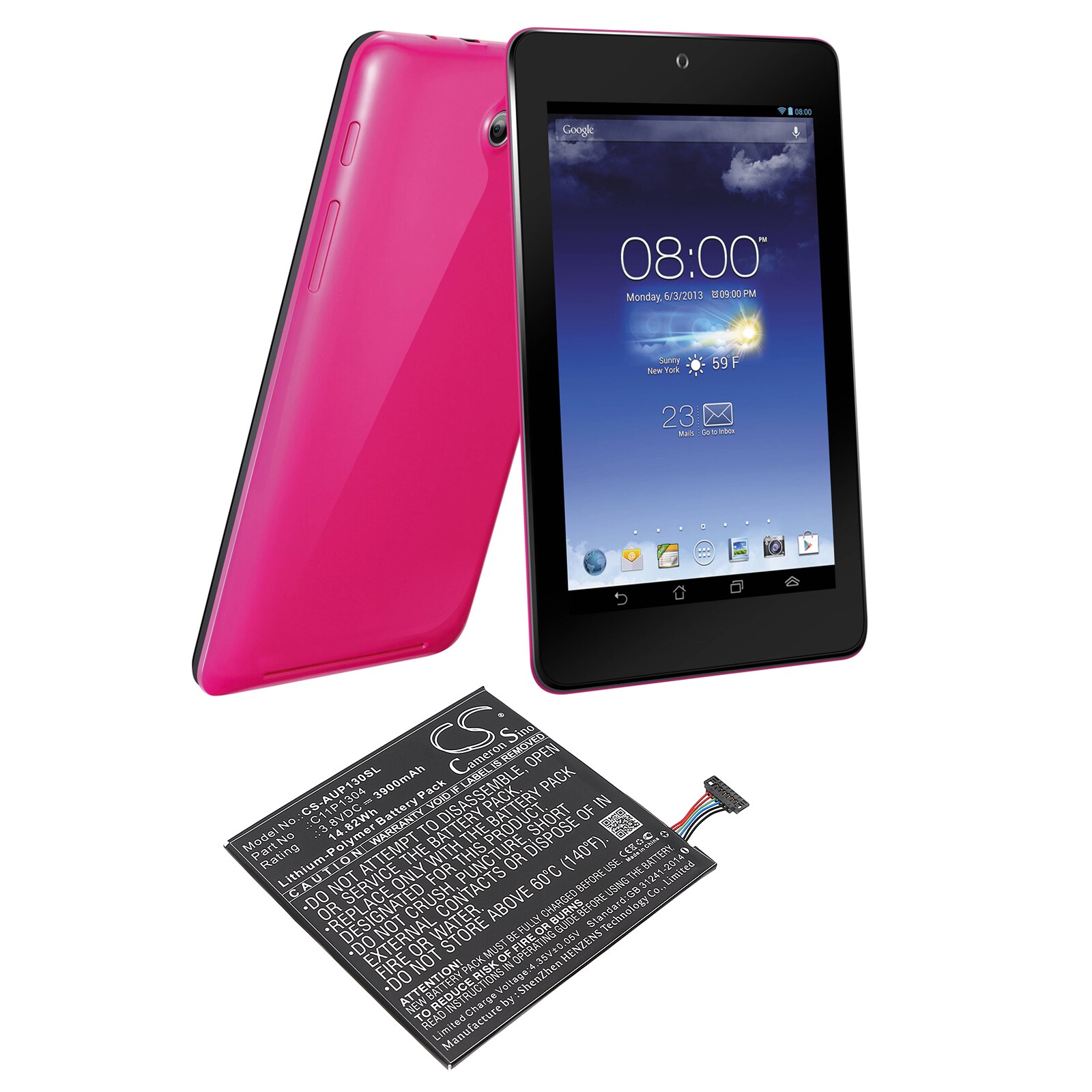 Batteri till Tablett för Asus MeMO Pad HD7, ME173X, Memo Pad HD m.fl.