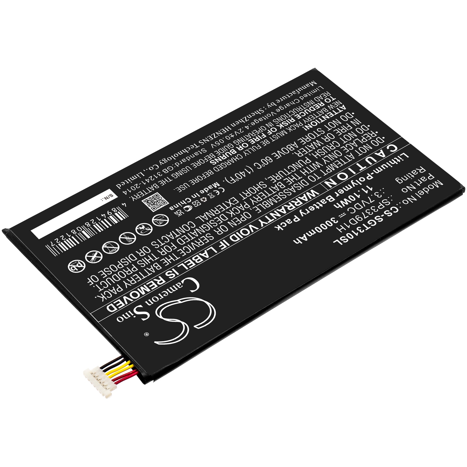 Batteri till Tablett för Samsung Galaxy Tab3, Galaxy Tab 3, SM-T310 m.fl.