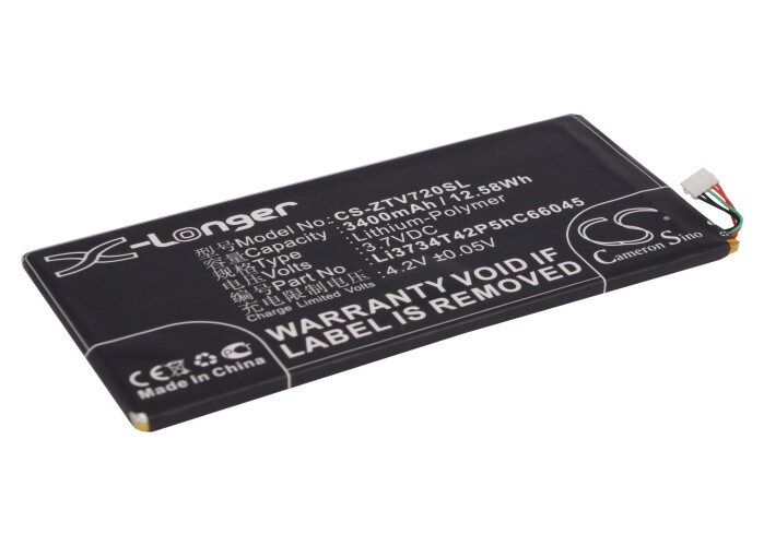 Batteri till Tablett för ZTE V72, V72a, Velox