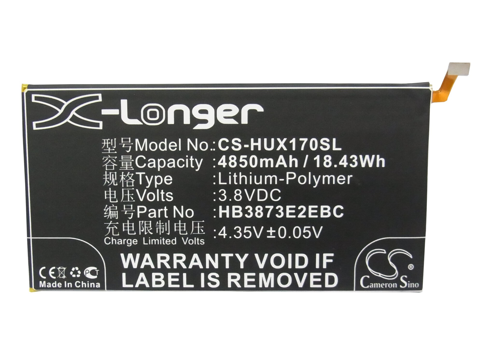 Batteri till Tablett för Huawei Mediapad X1 7.0, 7D-501L, 7D-501U m.fl.