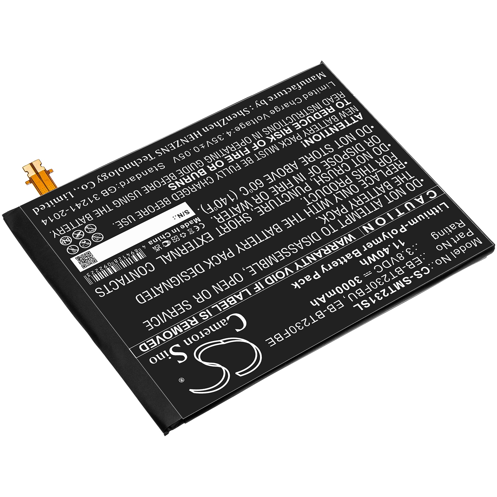 Batteri till Tablett för Samsung SM-T230NU, Galaxy Tab4 7.0, SM-T239C m.fl.
