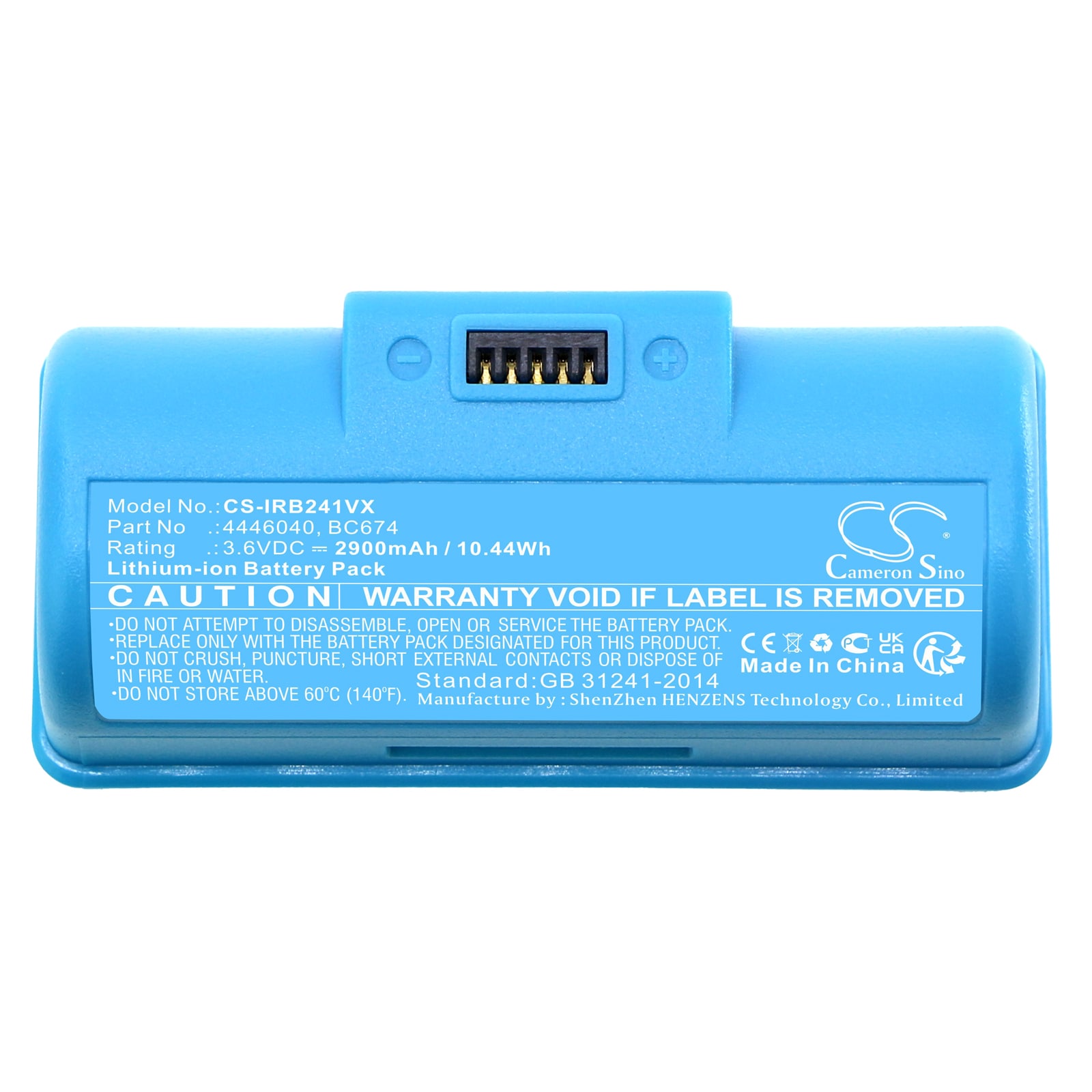 Batteri till Vakuum för iRobot Braava Jet 240, Braava Jet 241, Braava Jet 244 m.fl.