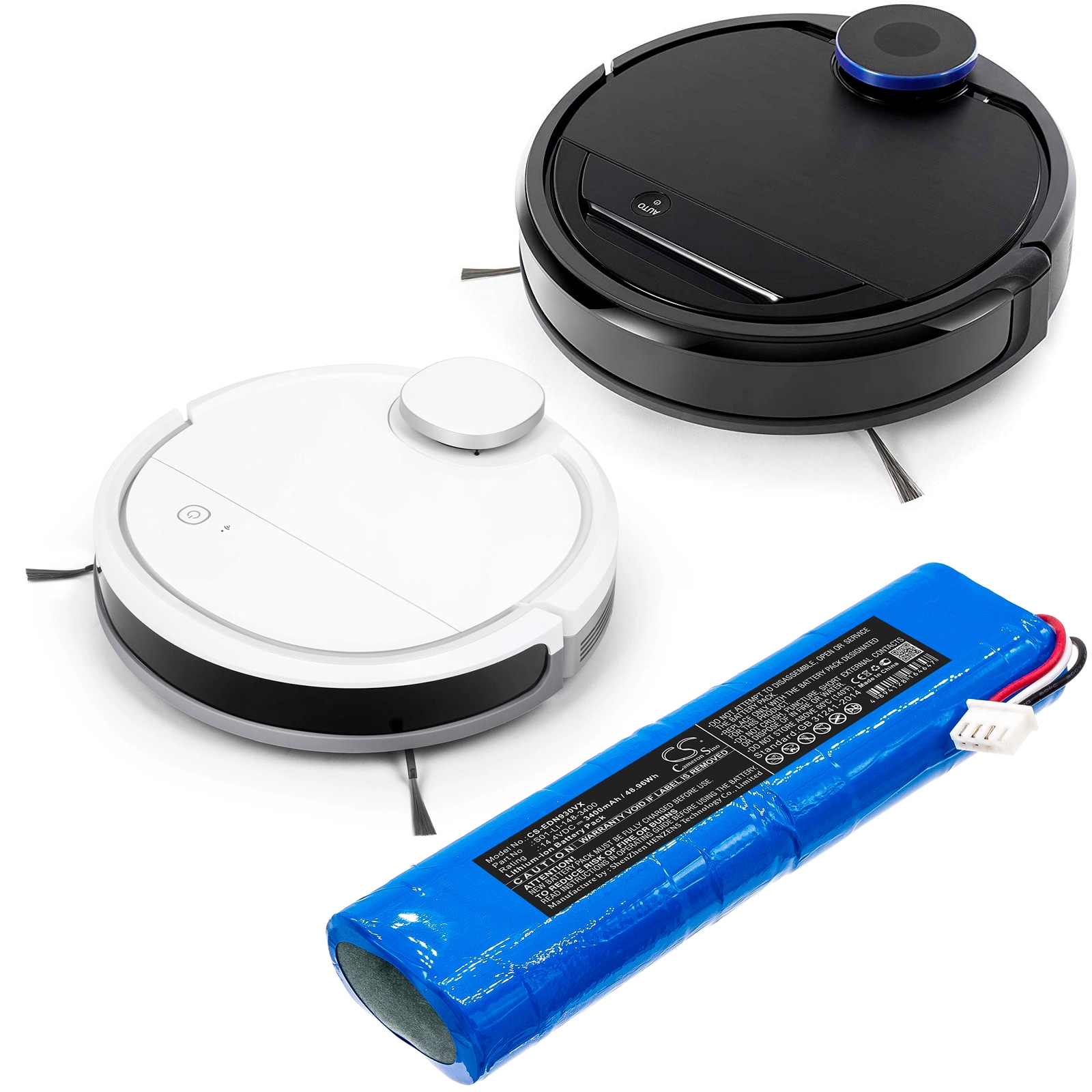 Batteri till robotdammsugare för Yeedi K8, Vac 2 Pro, YDVN11 / Ersättningsbatteri för robotdammsugare