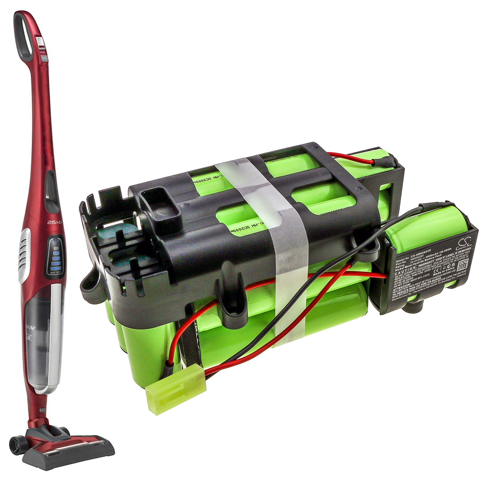 Batteri till Vakuum för Hoover ATHN30GR011, ATN300B, ATN300B013 m.fl.