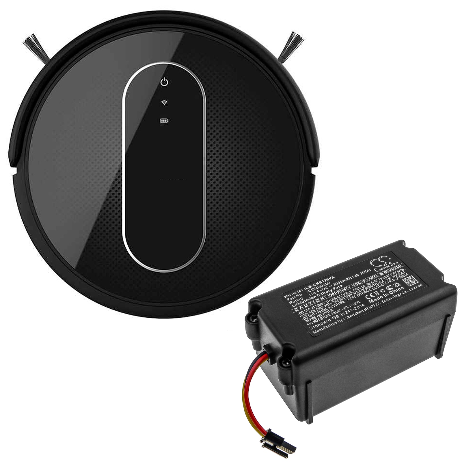 Batteri till Vakuum för CECOTEC CONGA 1490, CONGA 1590, CONGA 1290 m.fl.