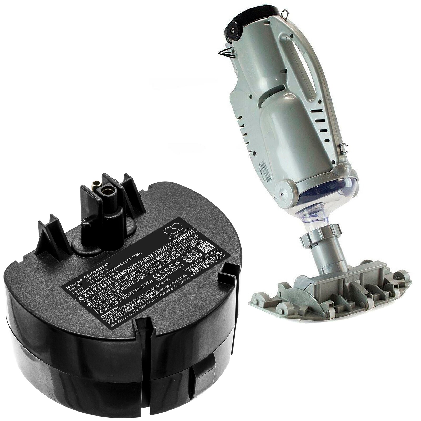Batteri till Vakuum för Water Tech Pool Blaster Pro, Precision Li, Pro 900