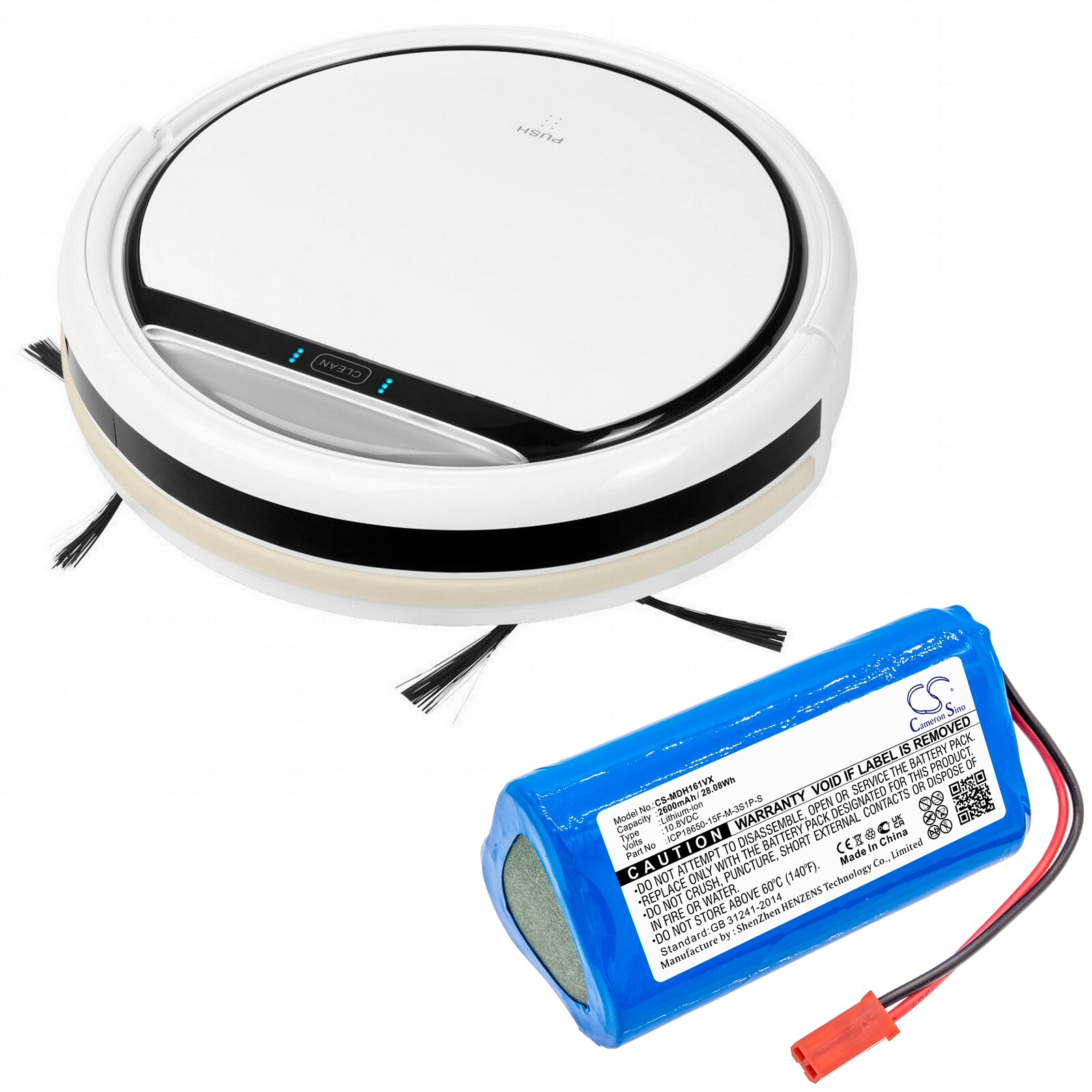 Batteri till Vakuum för Easyhome SR3001