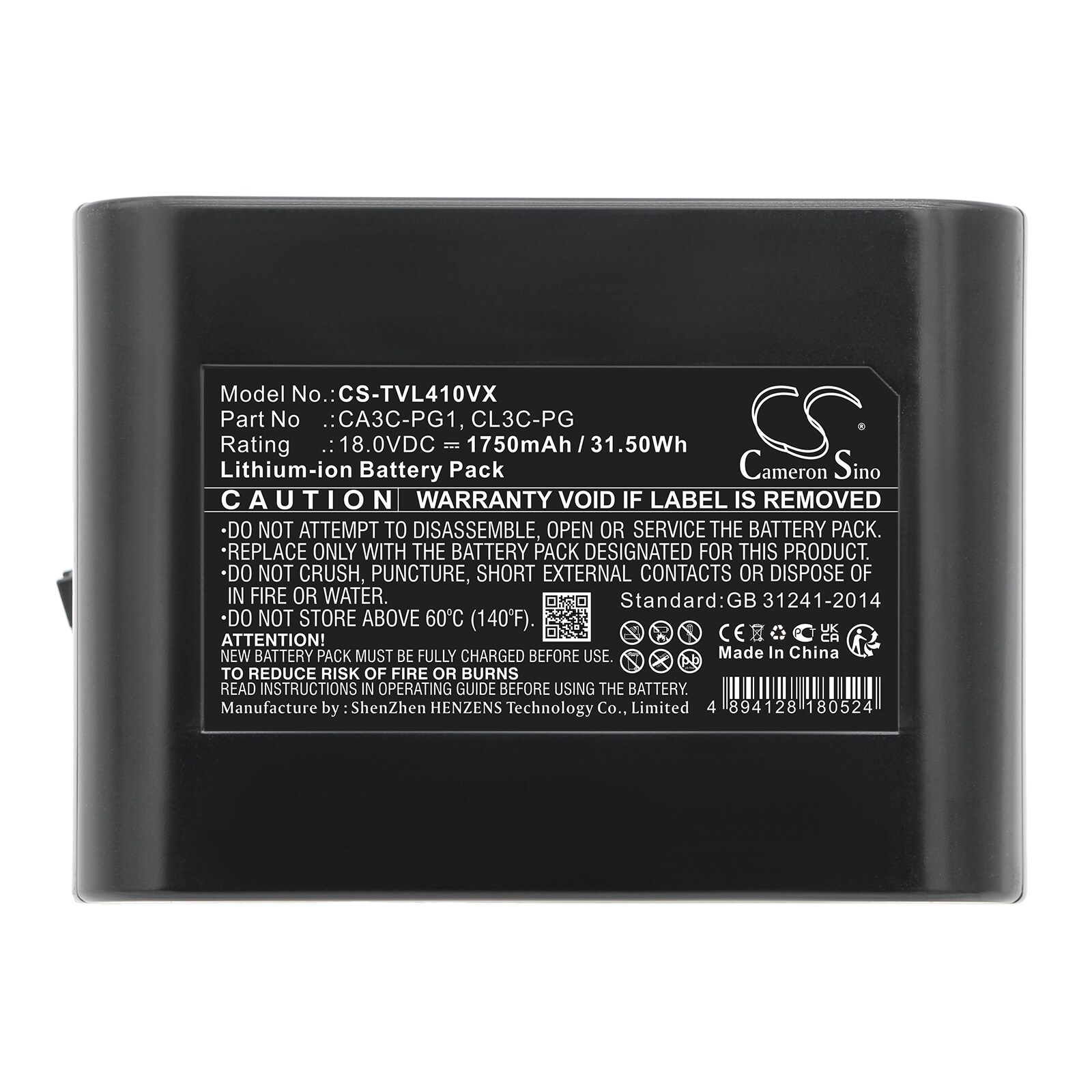 Batteri till Vakuum för Toshiba VC-CL1400, VC-CL1300, CL410AC m.fl.
