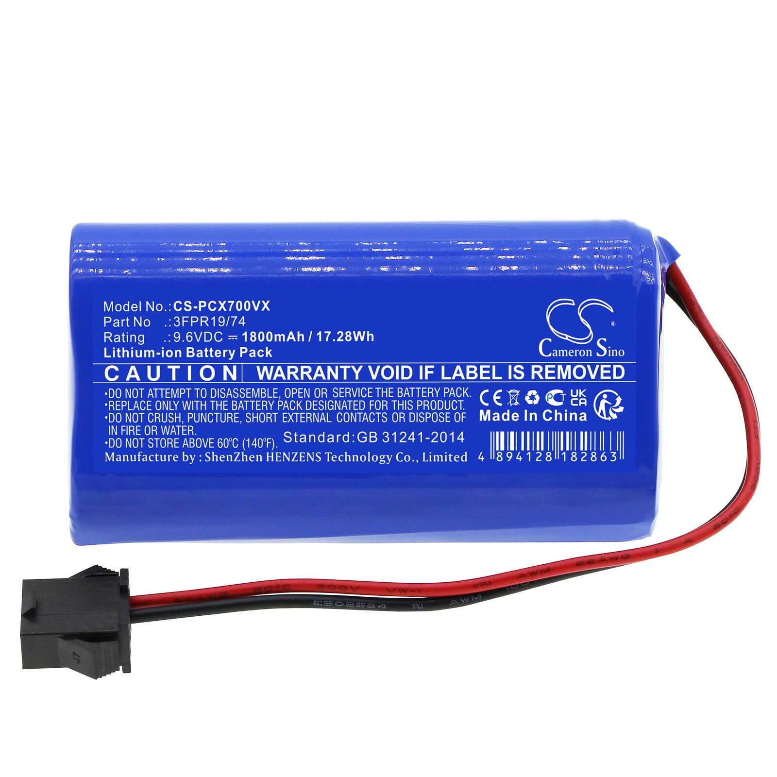 Batteri till Vakuum för Pure Clean PUCRCX70 ( Version 2 )
