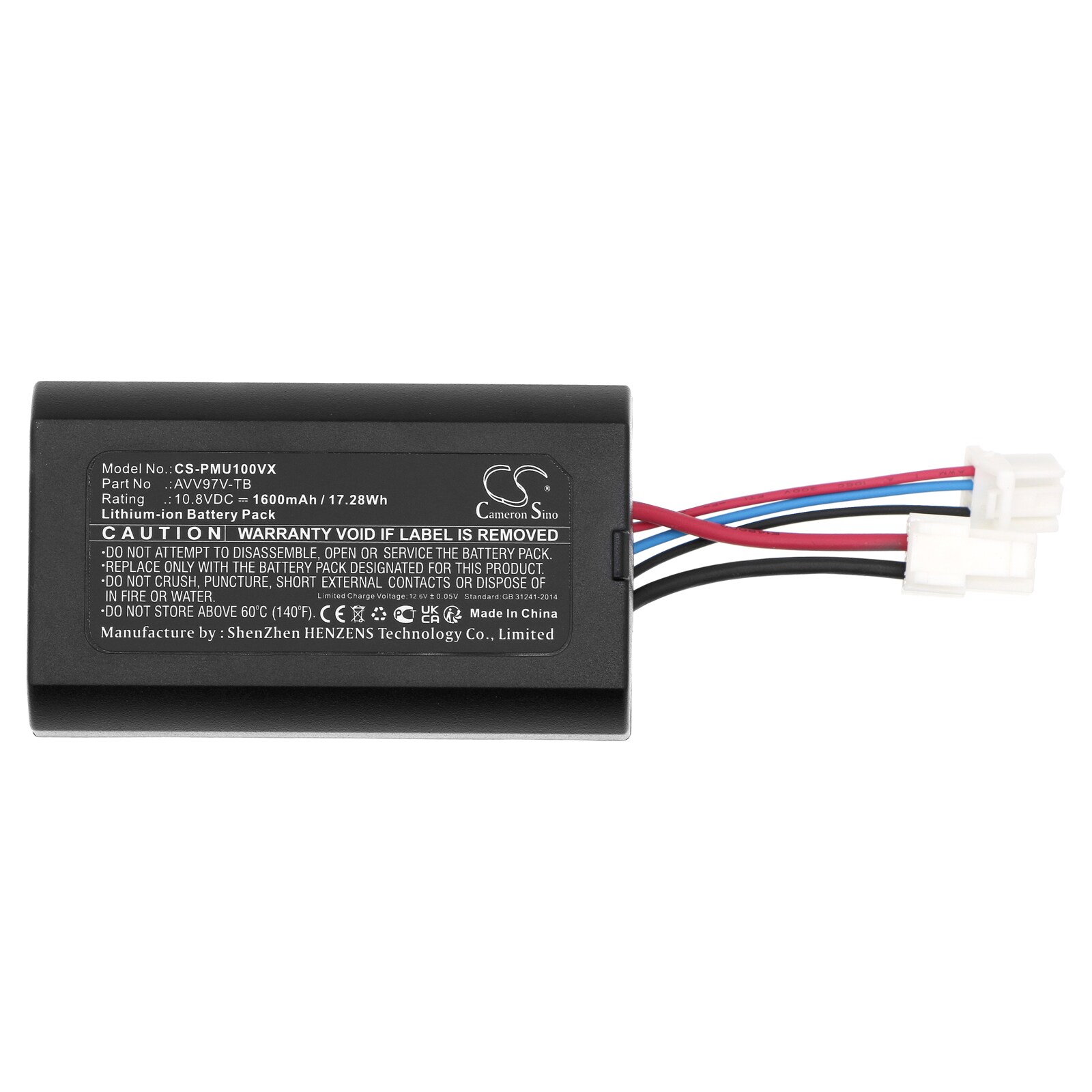 Batteri till Vakuum för Panasonic MC-SBU1F-R, MC-SBU1F-G, MC-SBU1F-H