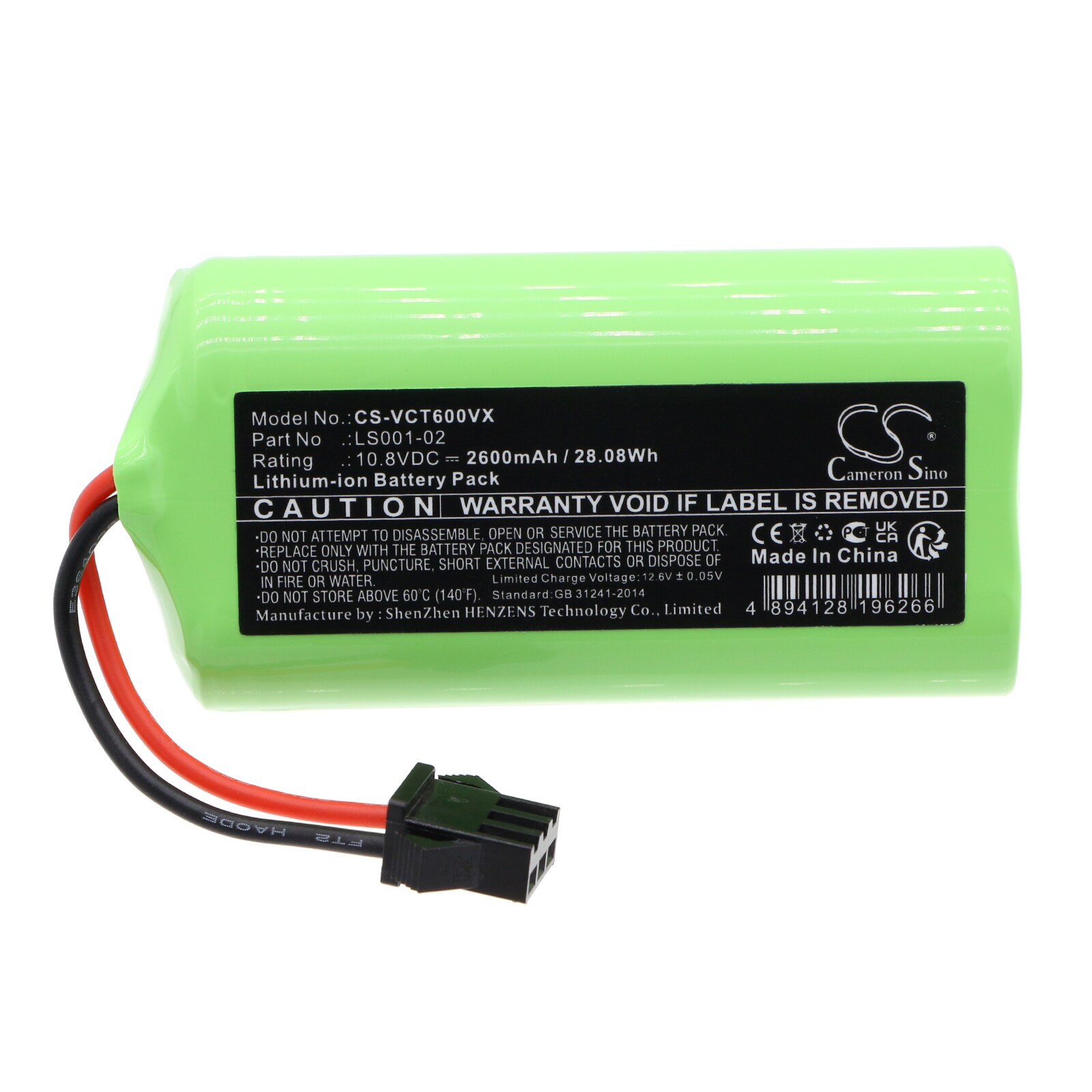 Batteri till Vakuum för Vactidy T6, T7, T8