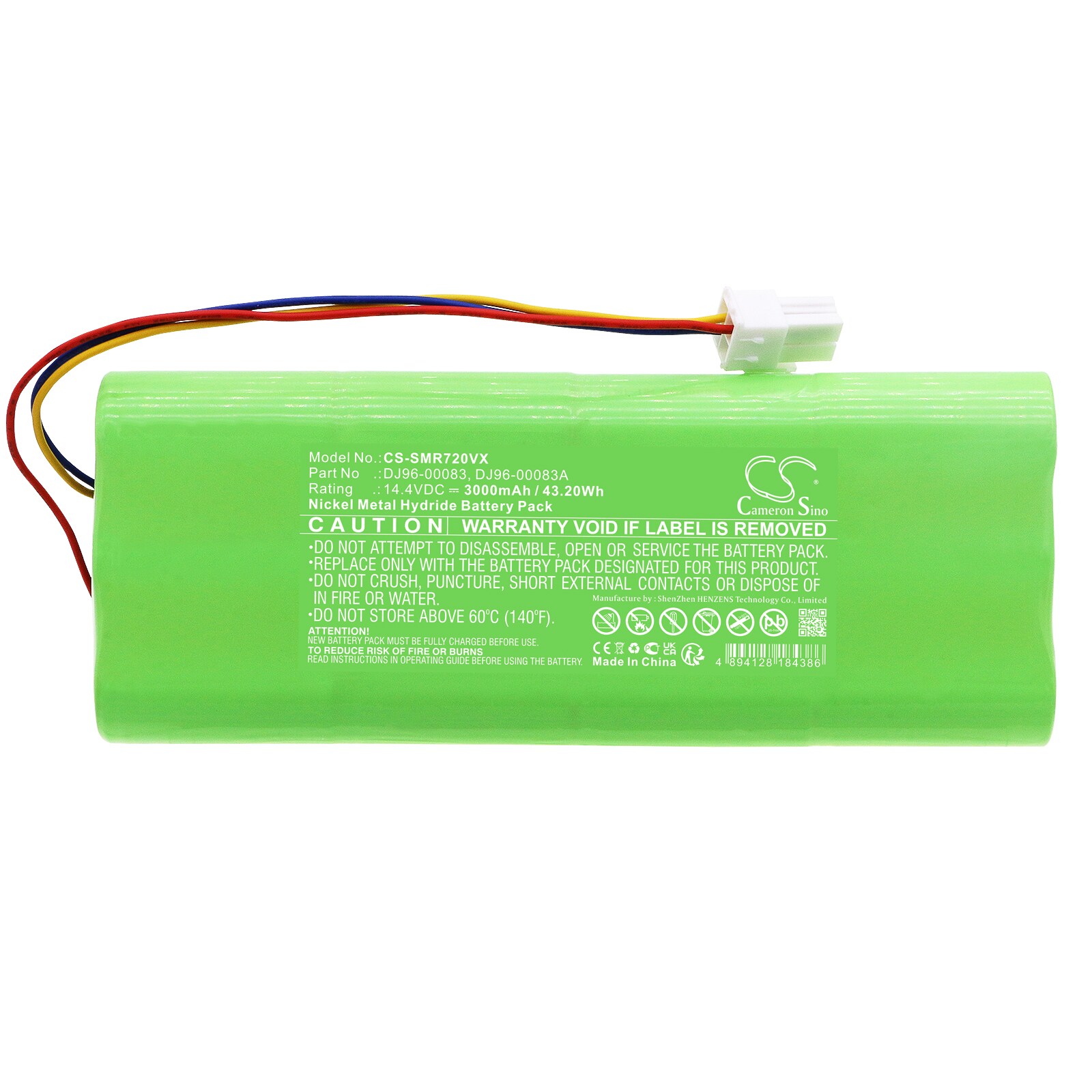 Batteri till Vakuum för Samsung VC-RE7OV, VC-RE72V