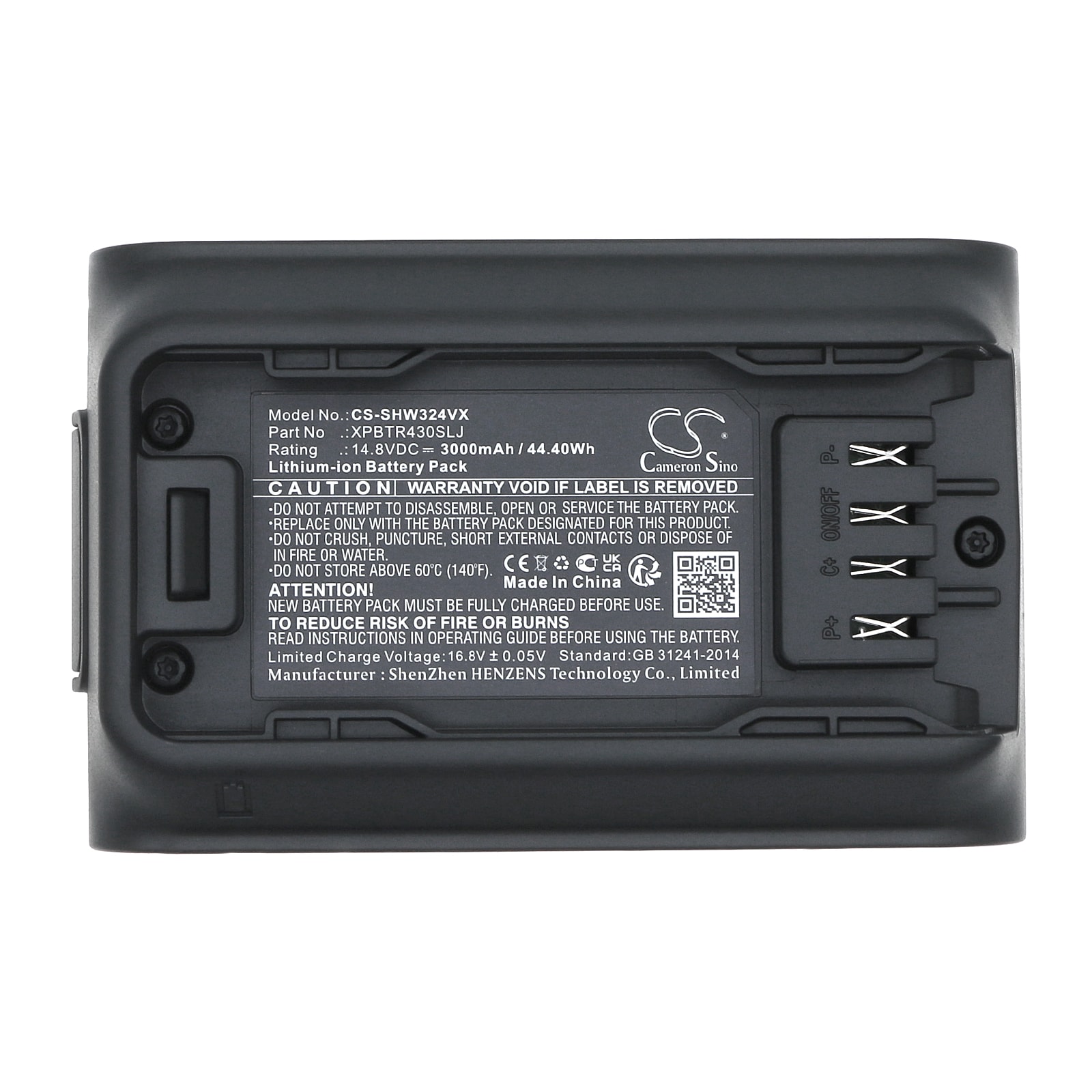 Batteri till Vakuum för Shark CleanSense iQ+, IW3241JSL