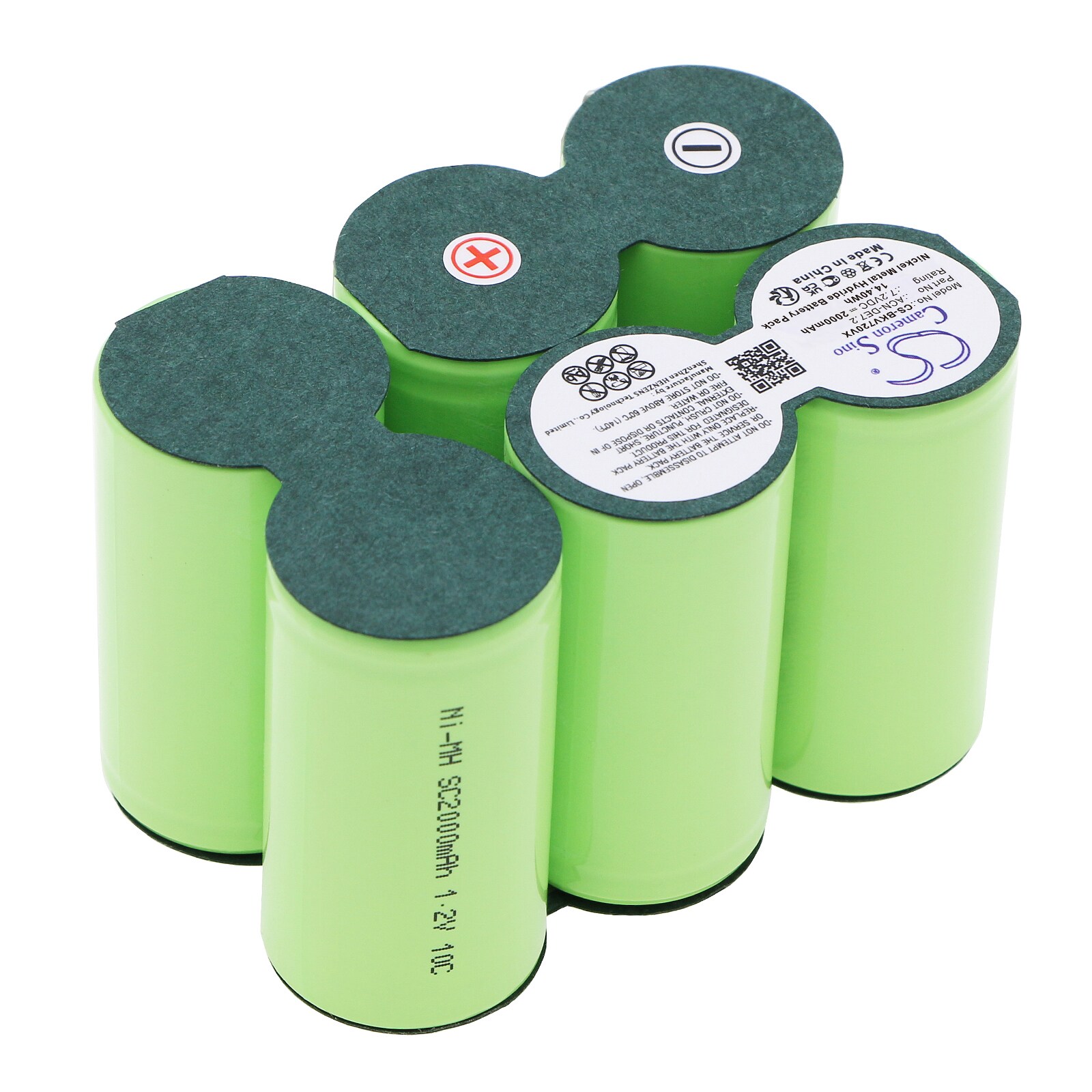 Batteri till Vakuum för Black&Decker DV7205, DV7205N, Dustbuster Extreme 7.2V m.fl.
