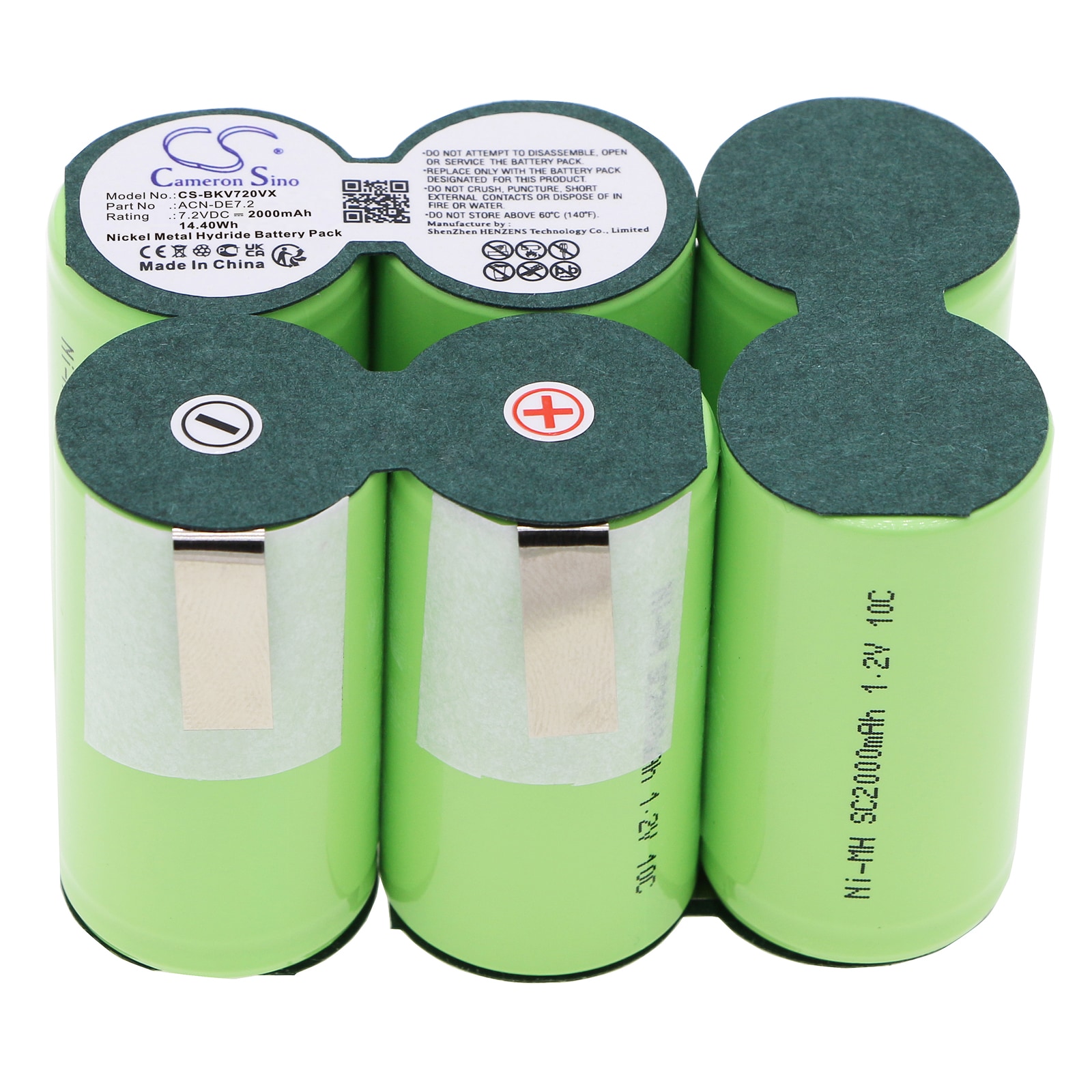 Batteri till Vakuum för Black&Decker DV7205, DV7205N, Dustbuster Extreme 7.2V m.fl.