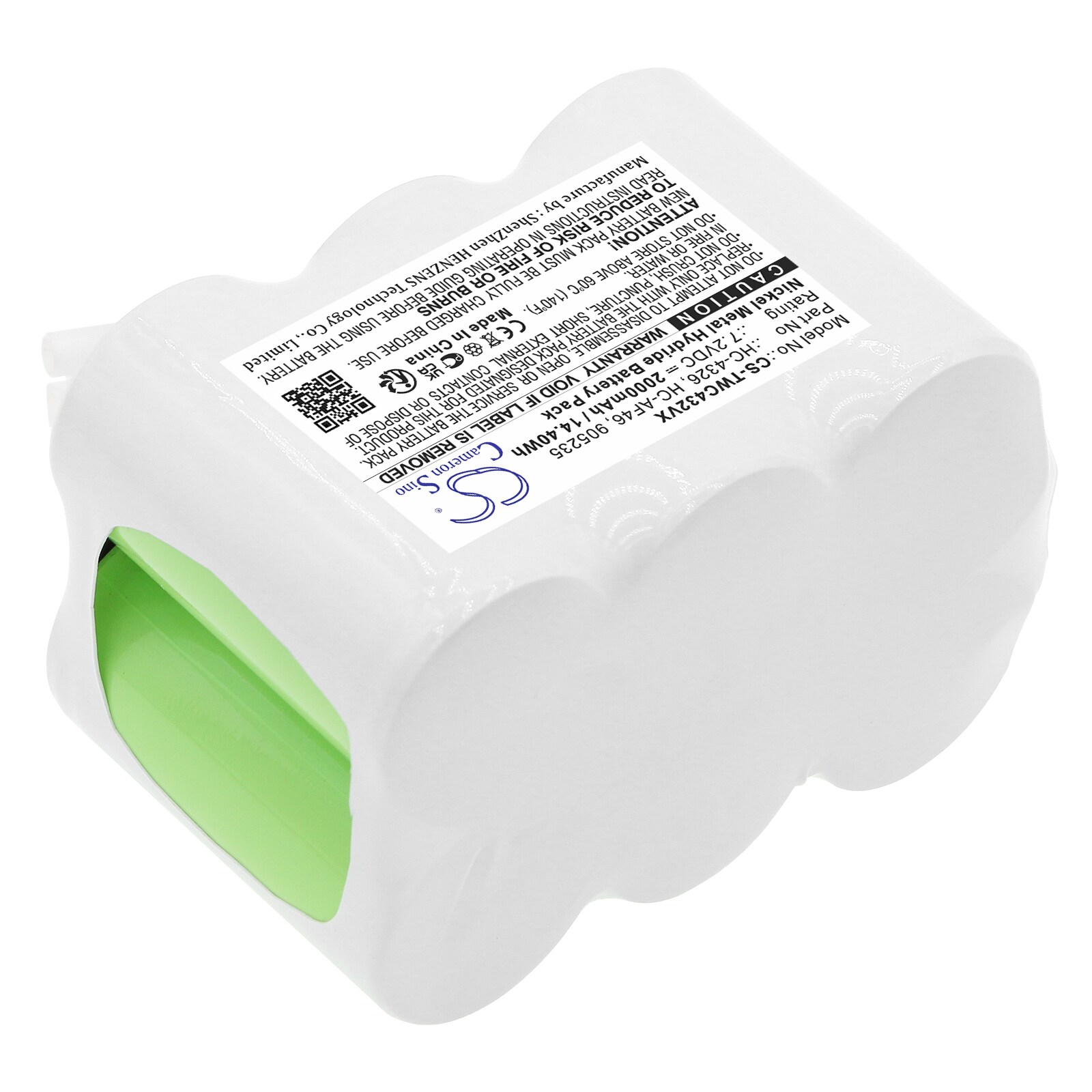 Batteri till Vakuum för TWINBIRD HC-4326P, HC-4326BL, HC-4326DGY m.fl.