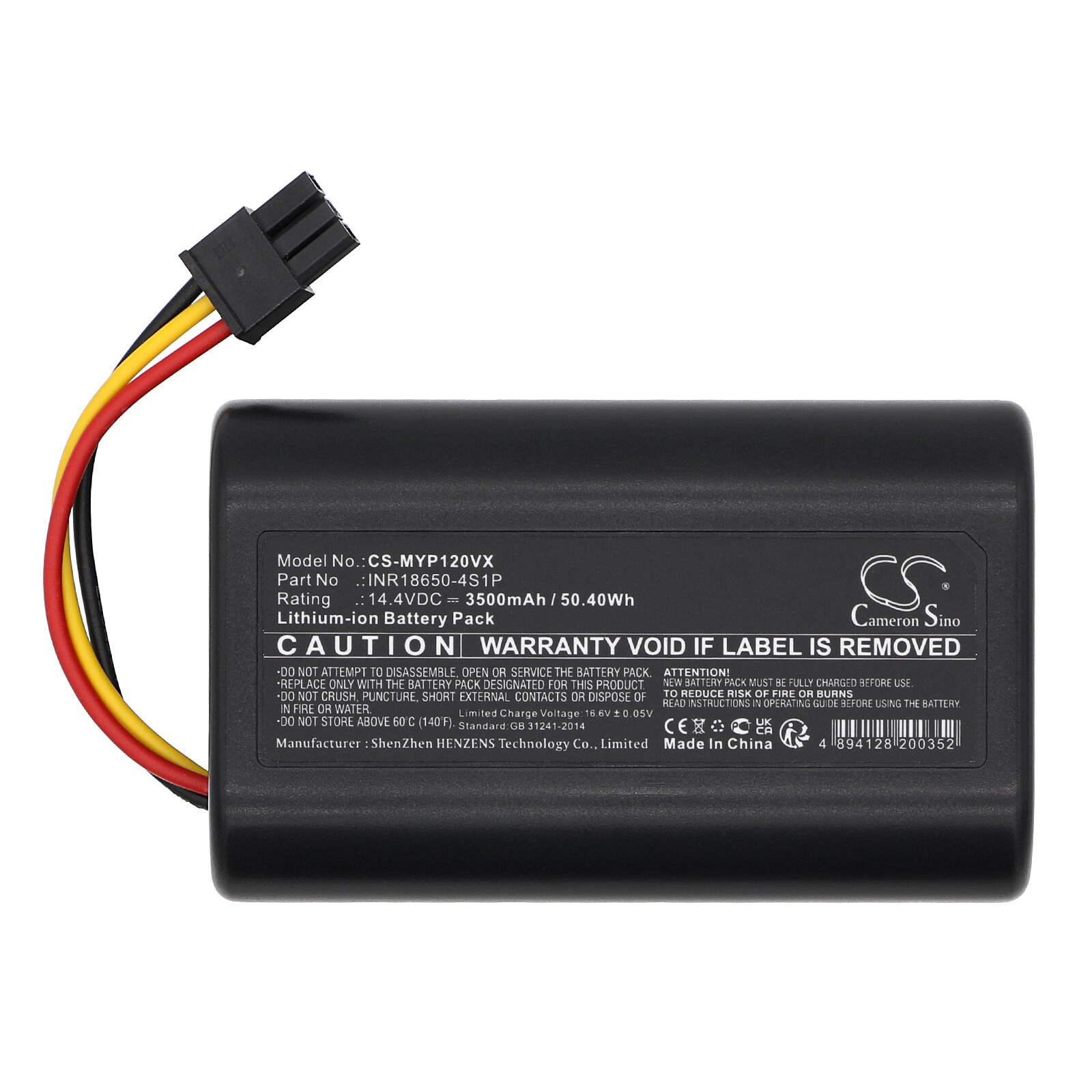 Batteri till Vakuum för Moneual P11