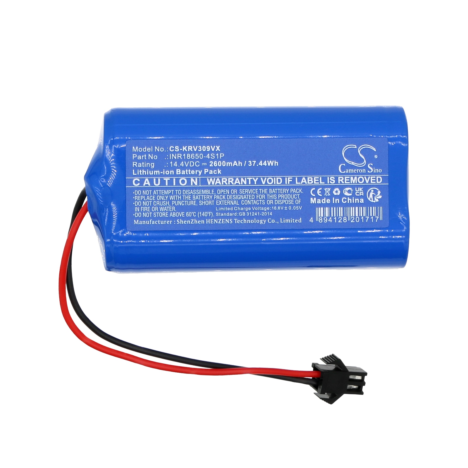 Batteri till Vakuum för Klins KRV309, K185, K186 m.fl.