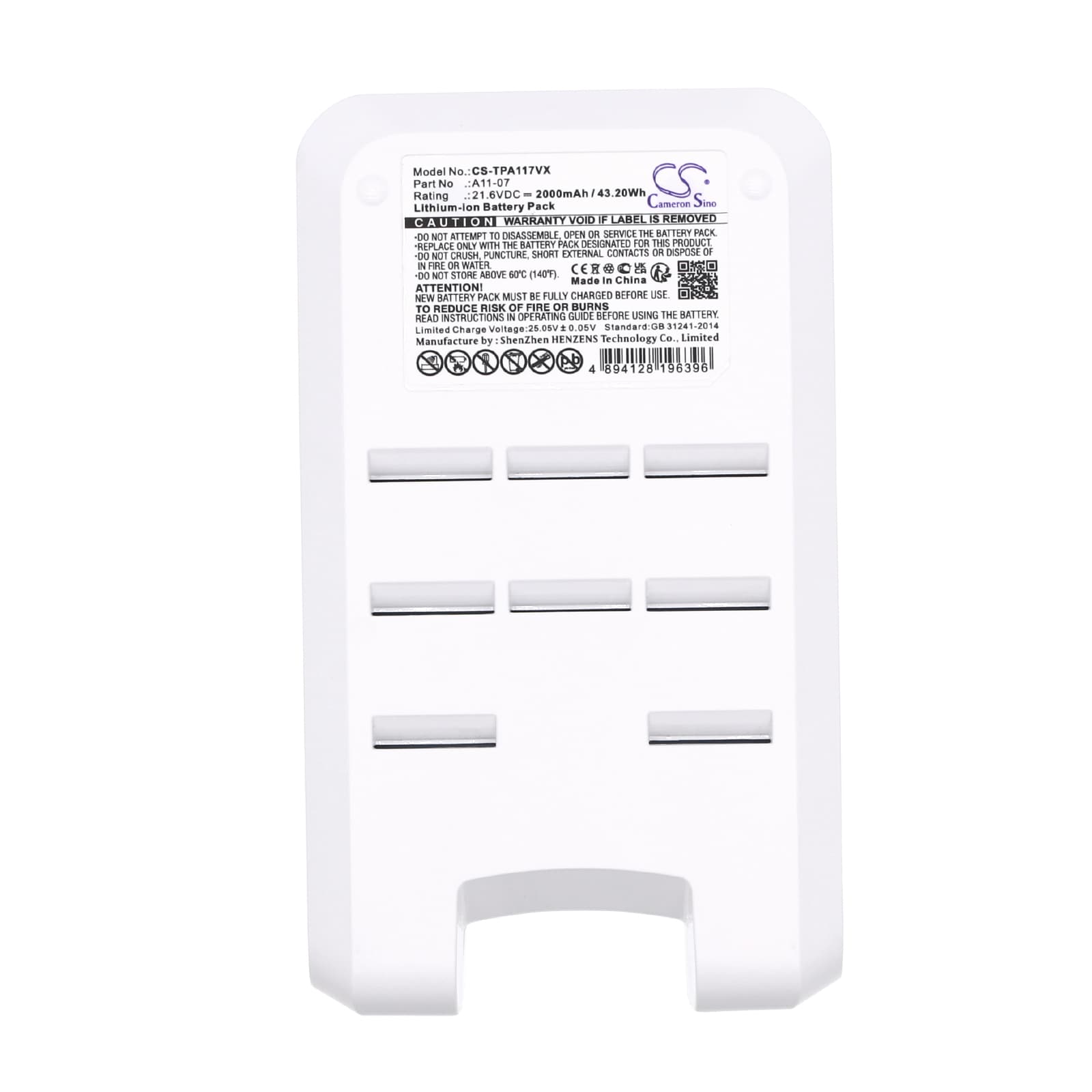 Batteri till Vakuum för Tineco A11 Hero PWRHERO, A11 Hero, A11 Hero EX m.fl.