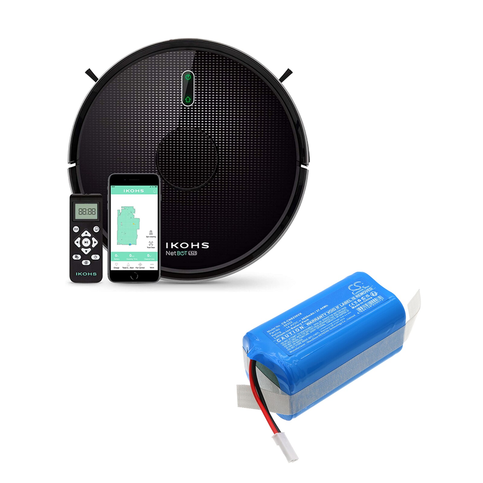 Batteri till Vakuum för Ikohs Create Netbot LS23
